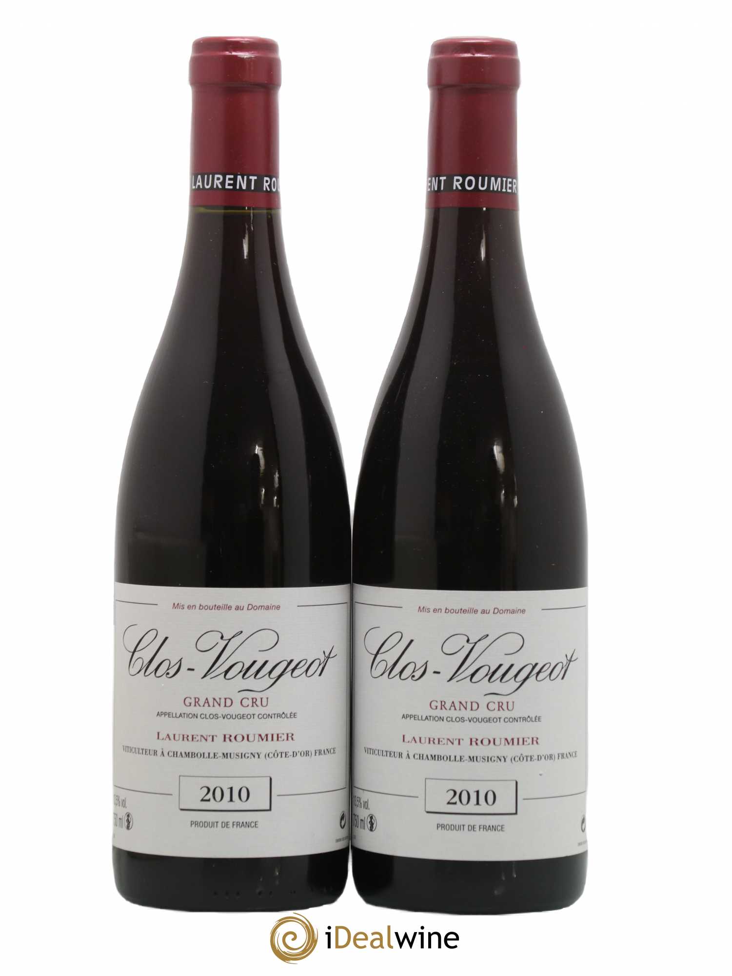 Clos de Vougeot Grand Cru Laurent Roumier 2010 - Lot de 2 bouteilles - 0