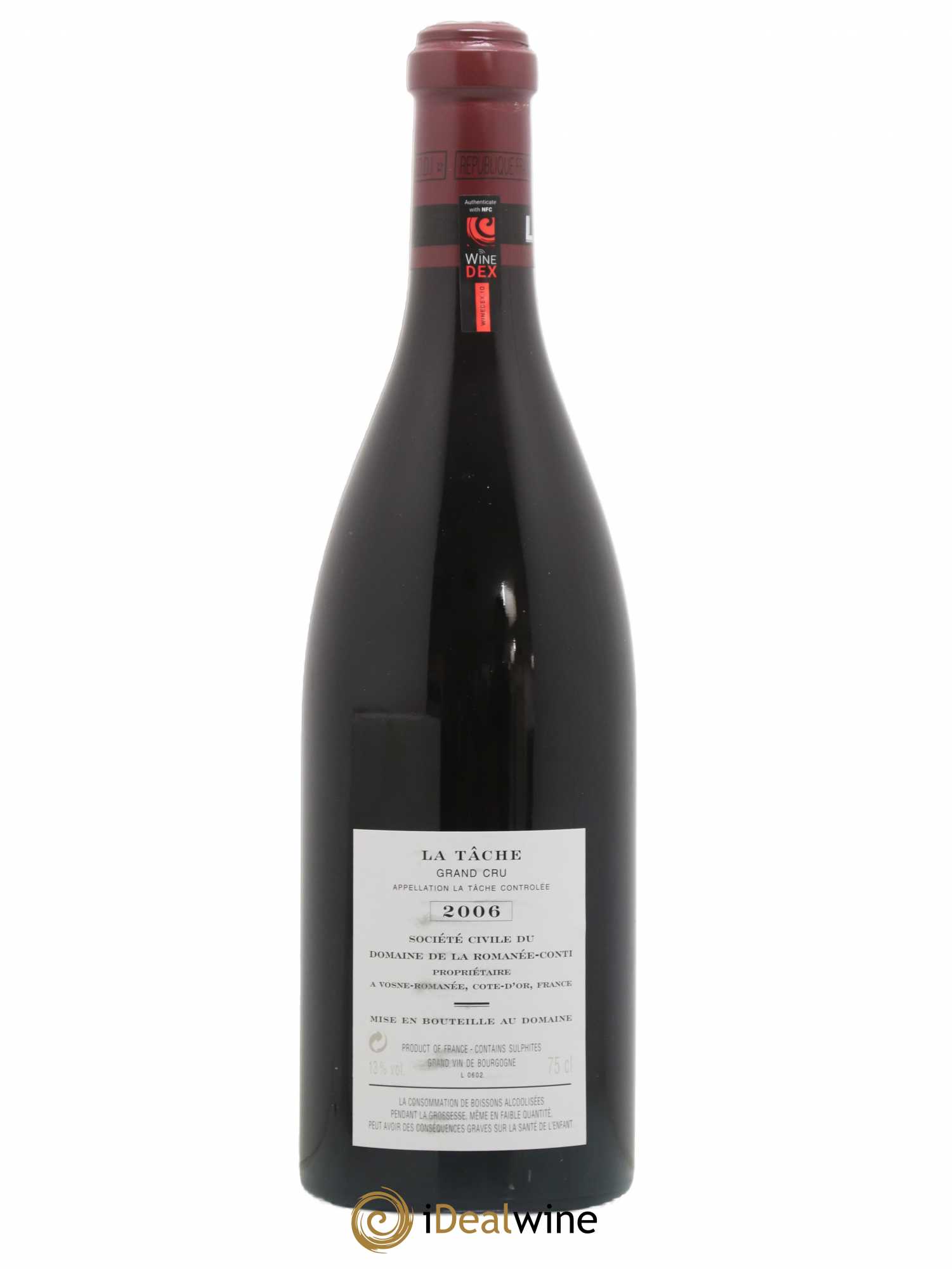 La Tâche Grand Cru Domaine de la Romanée-Conti 2006 - Lot de 1 bouteille - 1