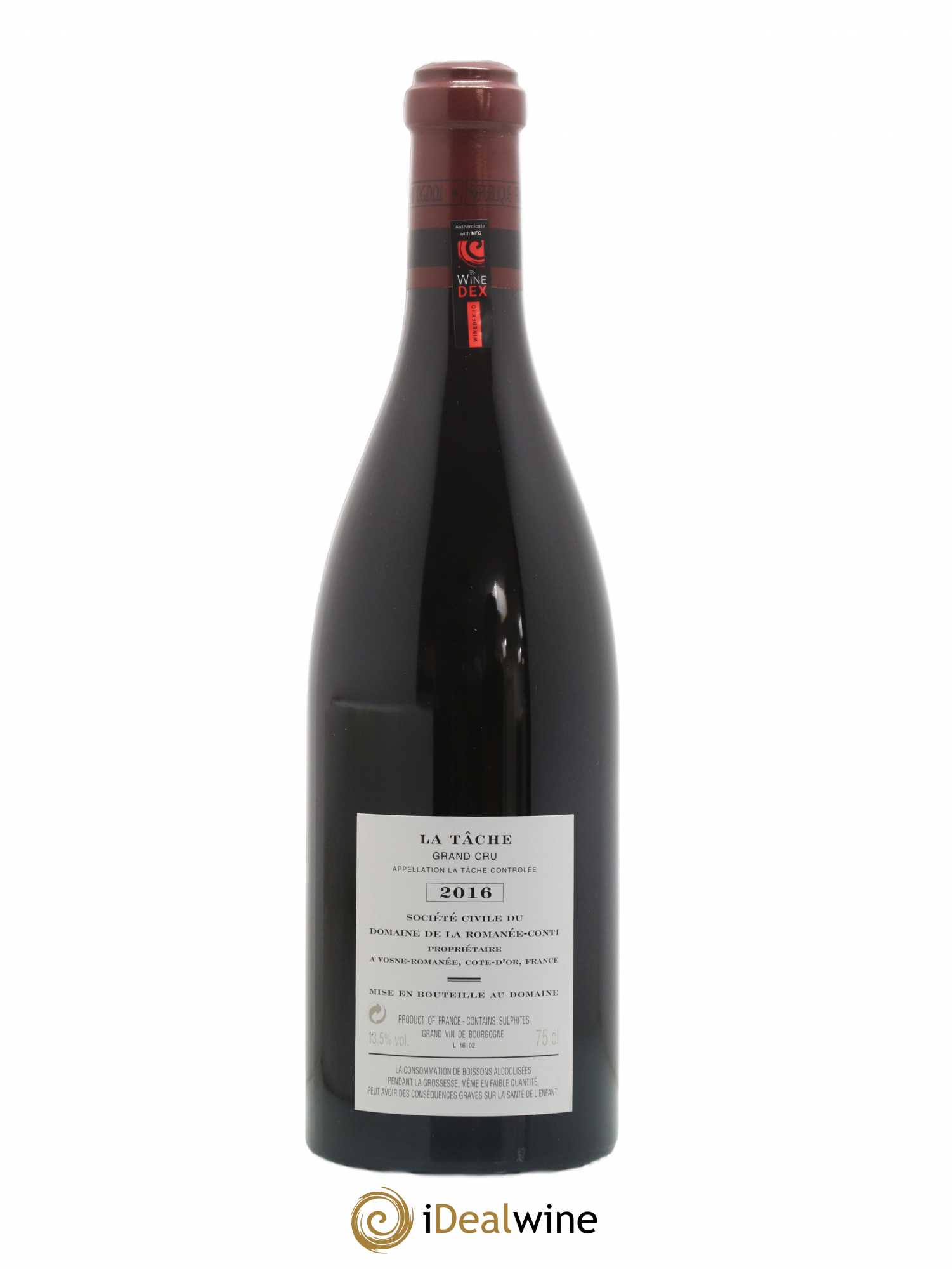 La Tâche Grand Cru Domaine de la Romanée-Conti 2016 - Lot de 1 bouteille - 1