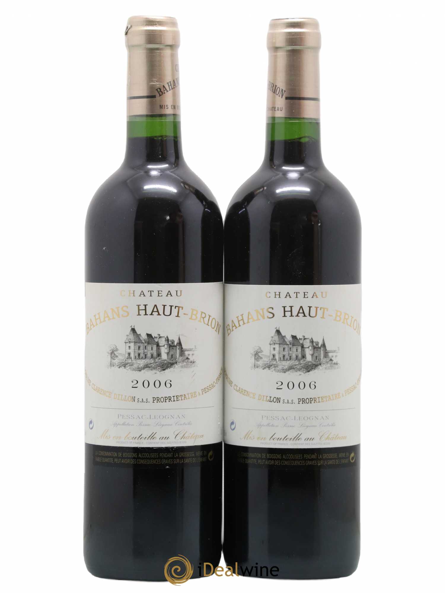 Clarence (Bahans) de Haut-Brion Second Vin 2006 - Lot de 2 bouteilles - 0