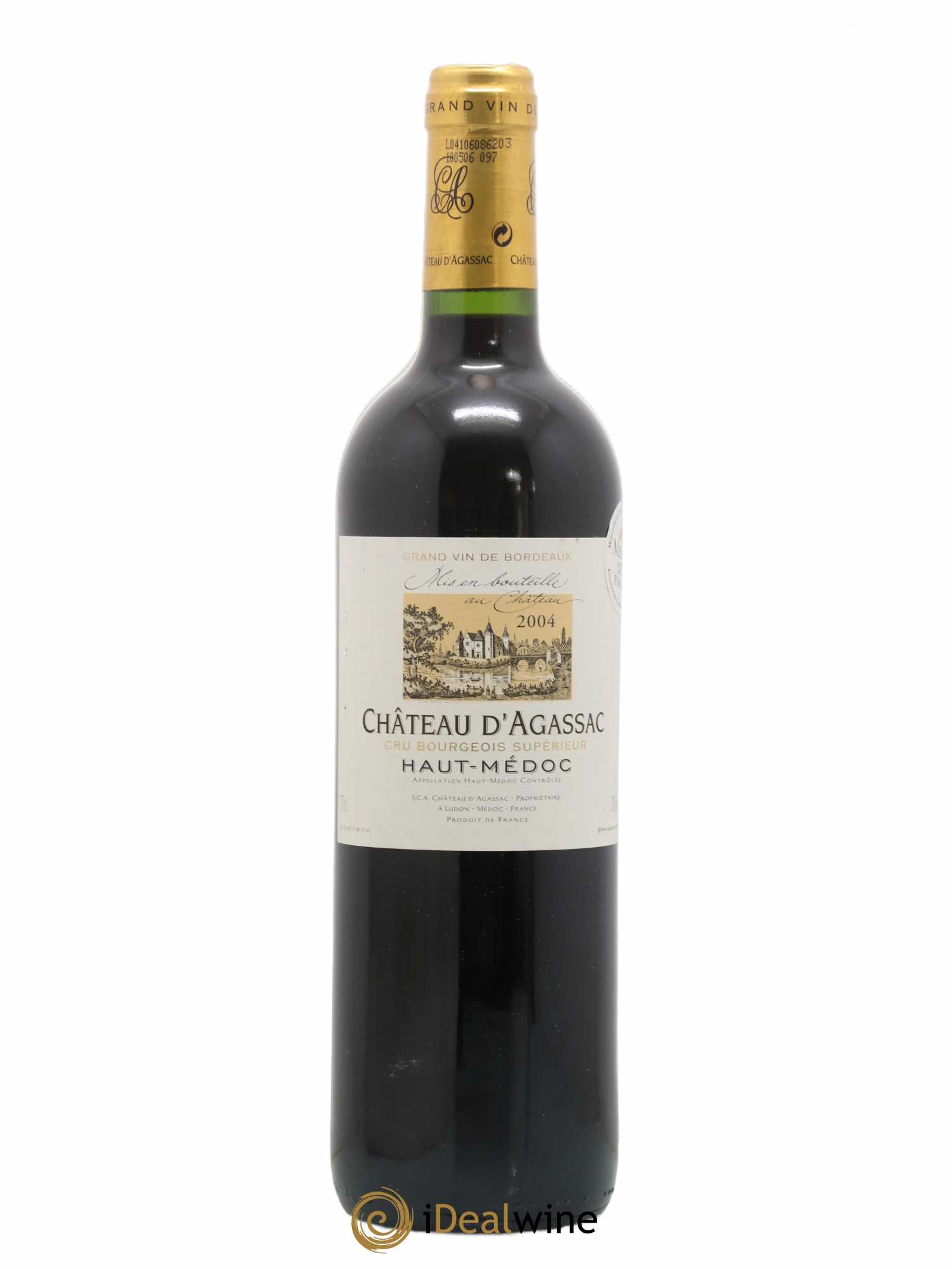 Château d' Agassac Cru Bourgeois 2004 - Lot de 1 bouteille - 0