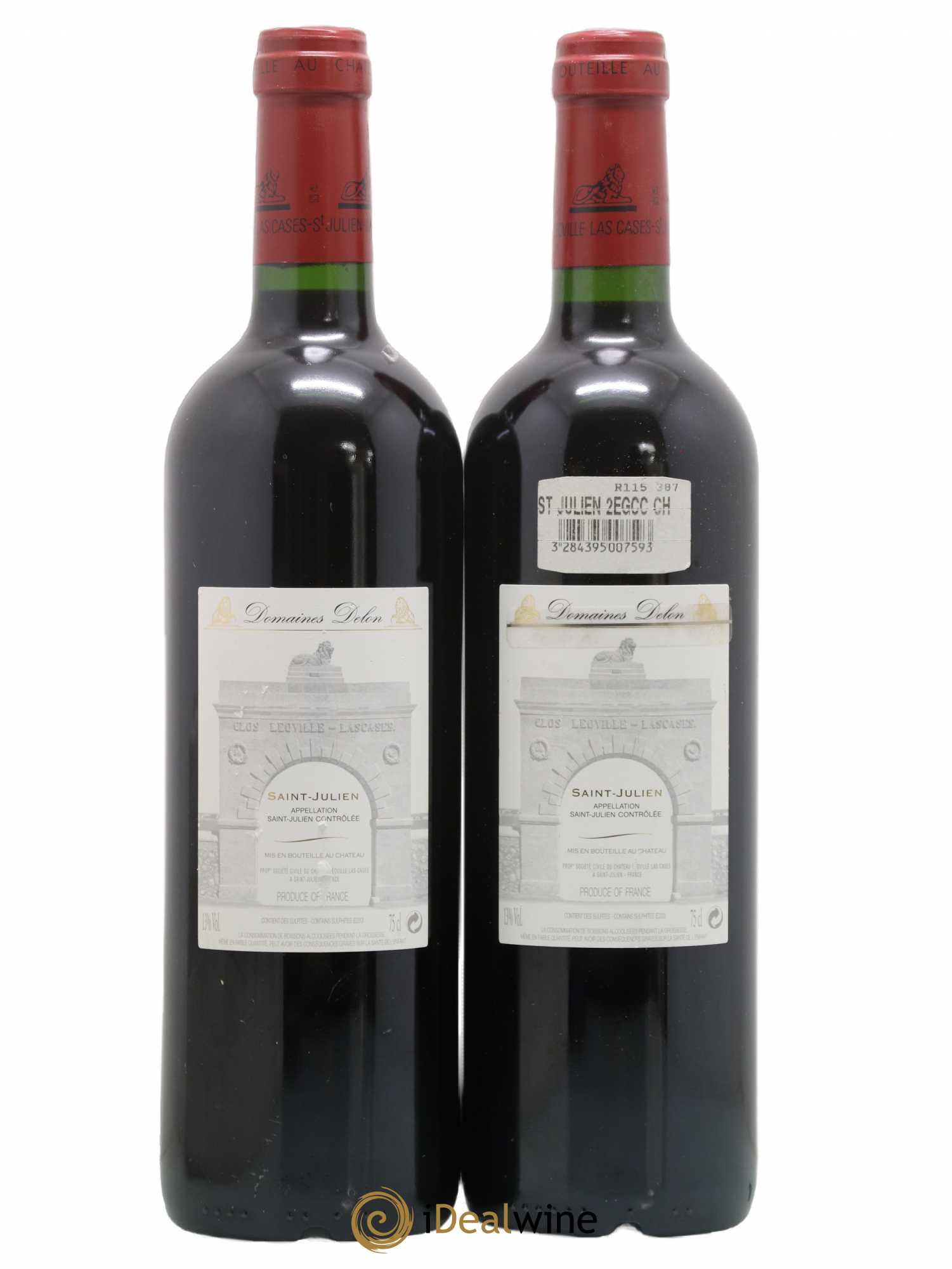 Château Léoville Las Cases 2ème Grand Cru Classé 2004 - Lot de 2 bouteilles - 1