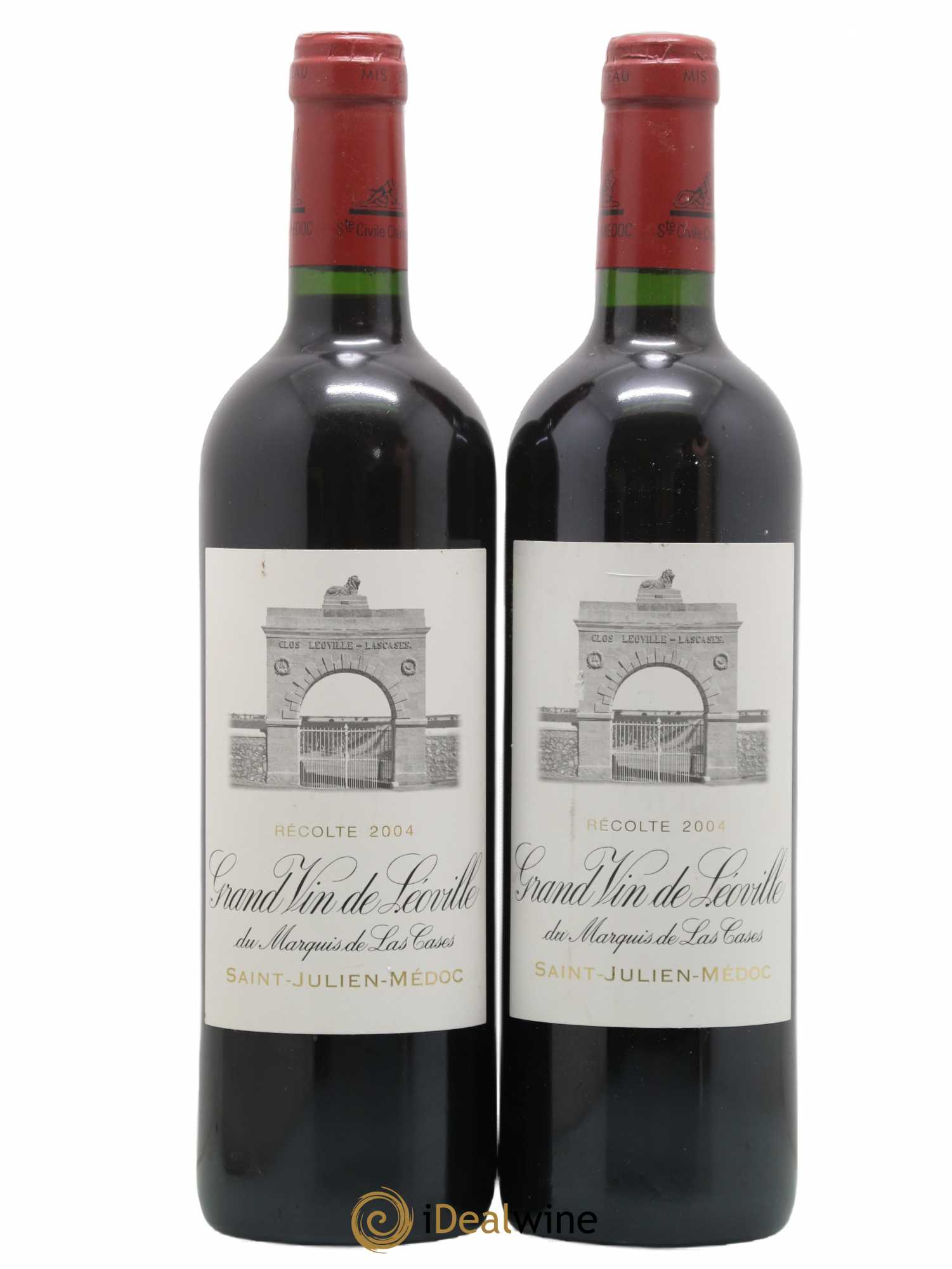 Château Léoville Las Cases 2ème Grand Cru Classé 2004 - Lot de 2 bouteilles - 0