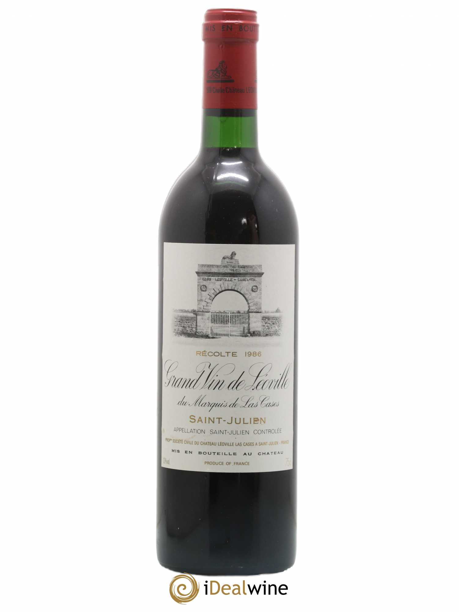Château Léoville Las Cases 2ème Grand Cru Classé 1986 - Lot de 1 bouteille - 0