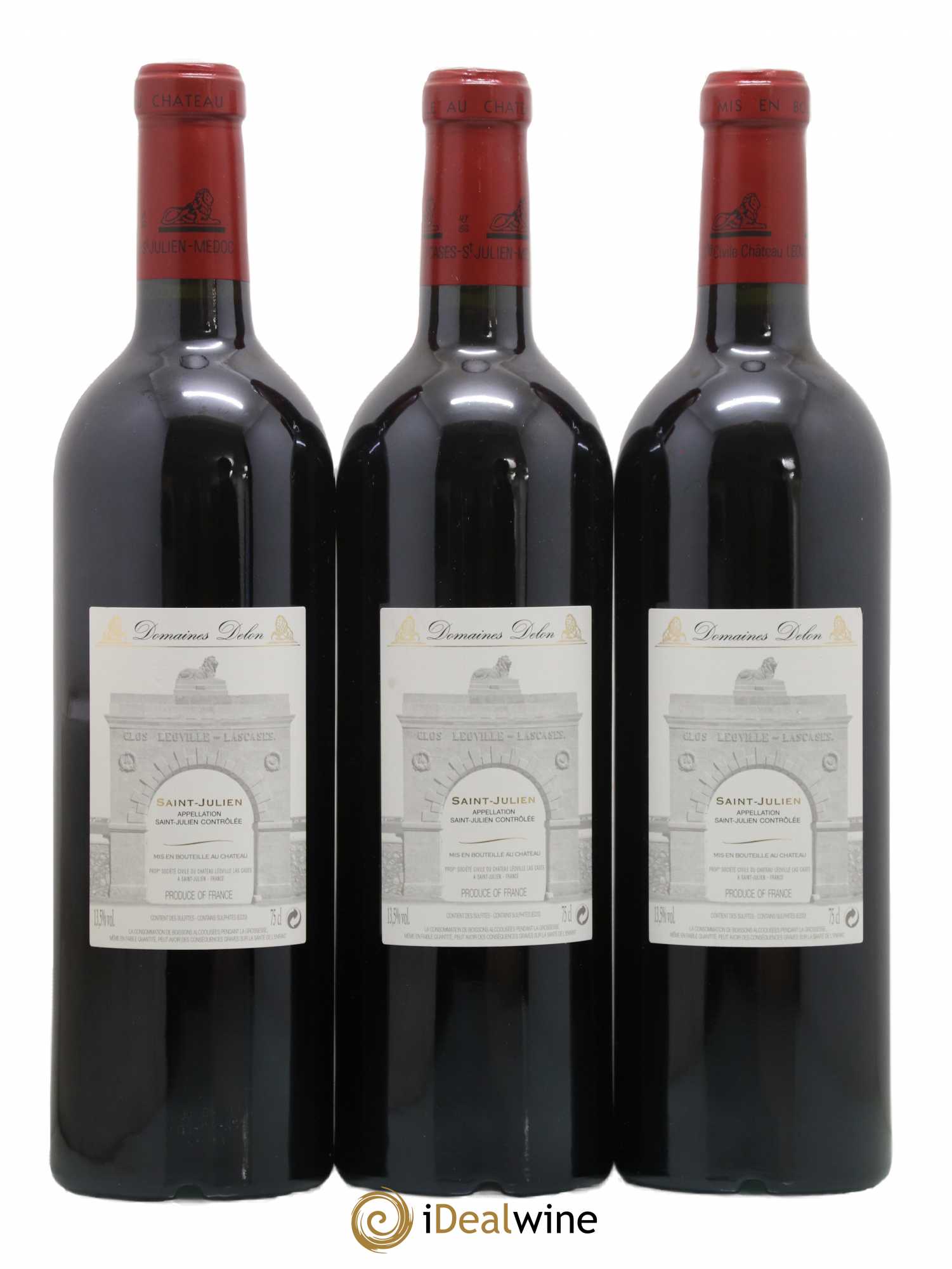 Château Léoville Las Cases 2ème Grand Cru Classé 2008 - Lot de 3 bouteilles - 1