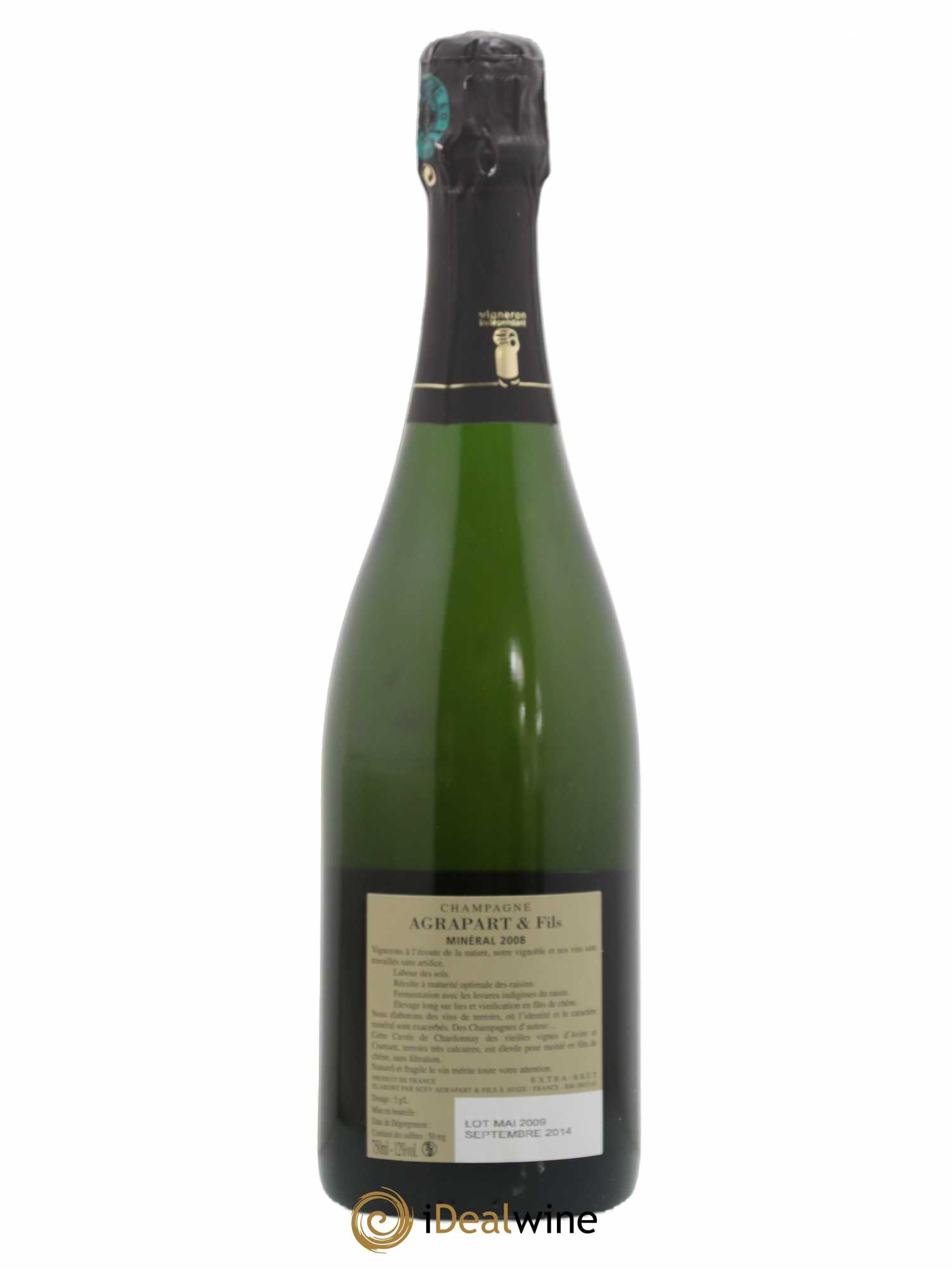 Minéral Blanc de Blancs  Extra-Brut Agrapart & Fils 2008 - Lot de 1 bouteille - 1