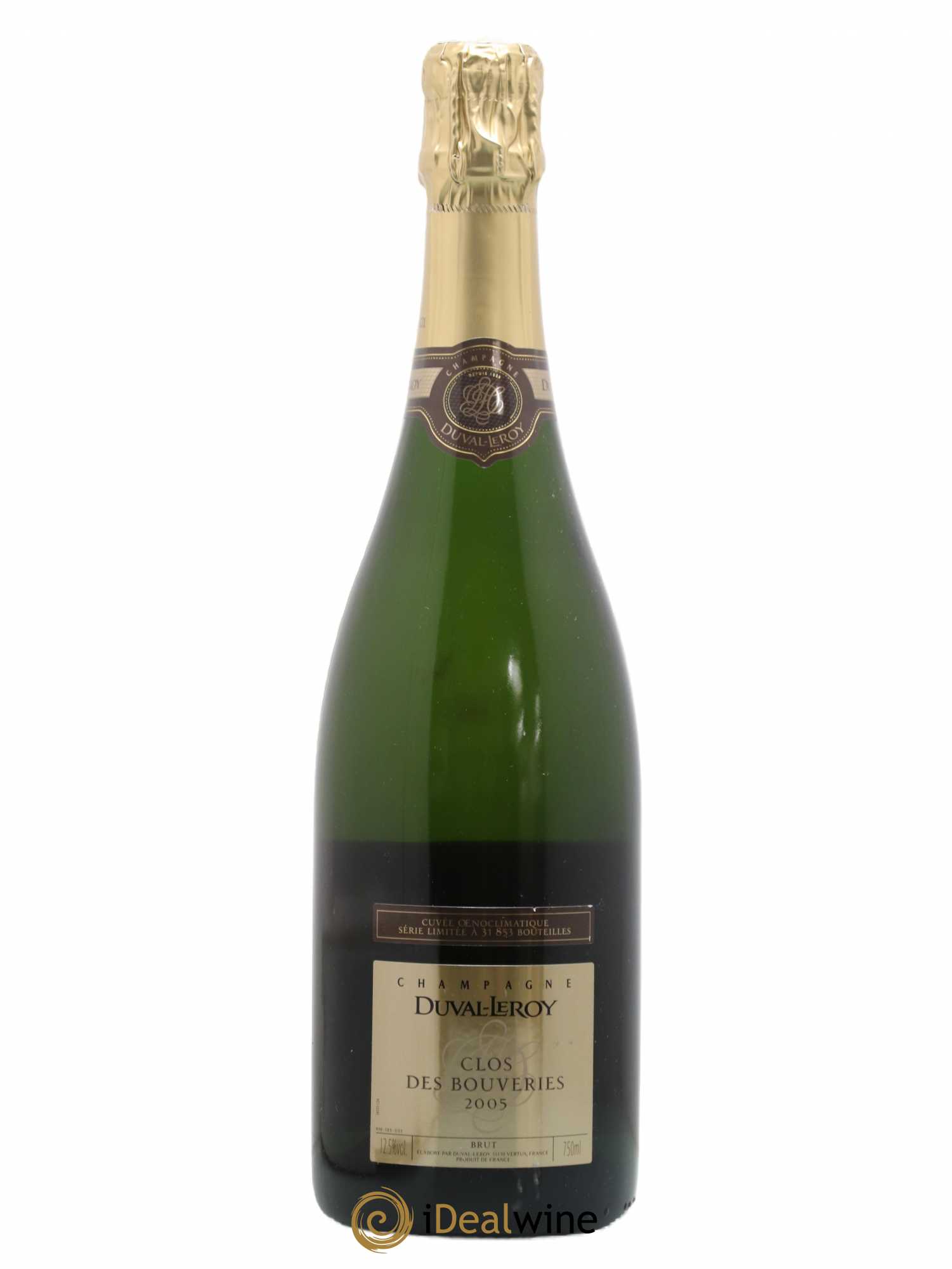 Champagne Clos des Bouveries Duval Leroy 2005 - Posten von 1 Flasche - 0