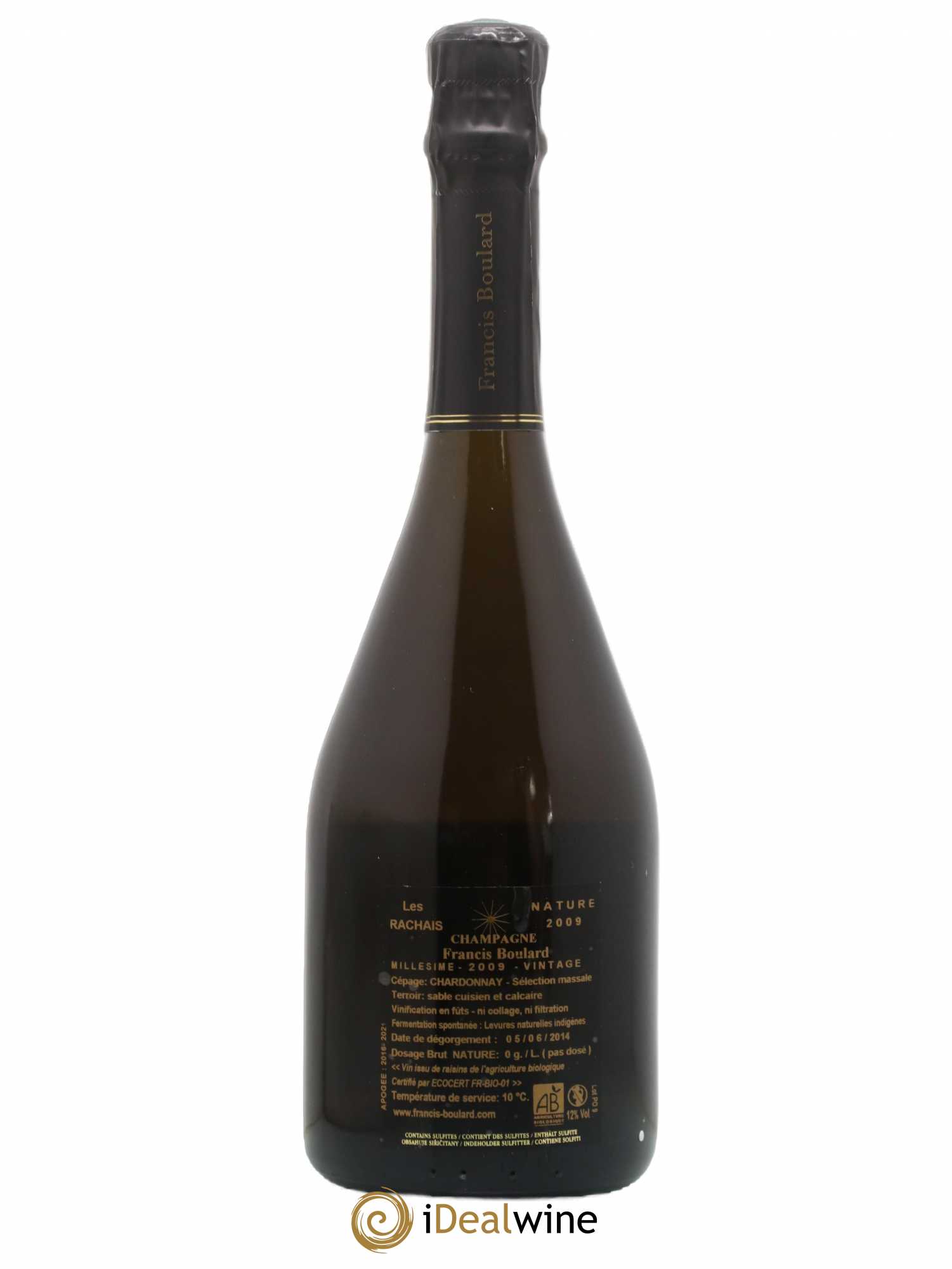 Les Rachais Francis Boulard 2009 - Lot de 1 bouteille - 1
