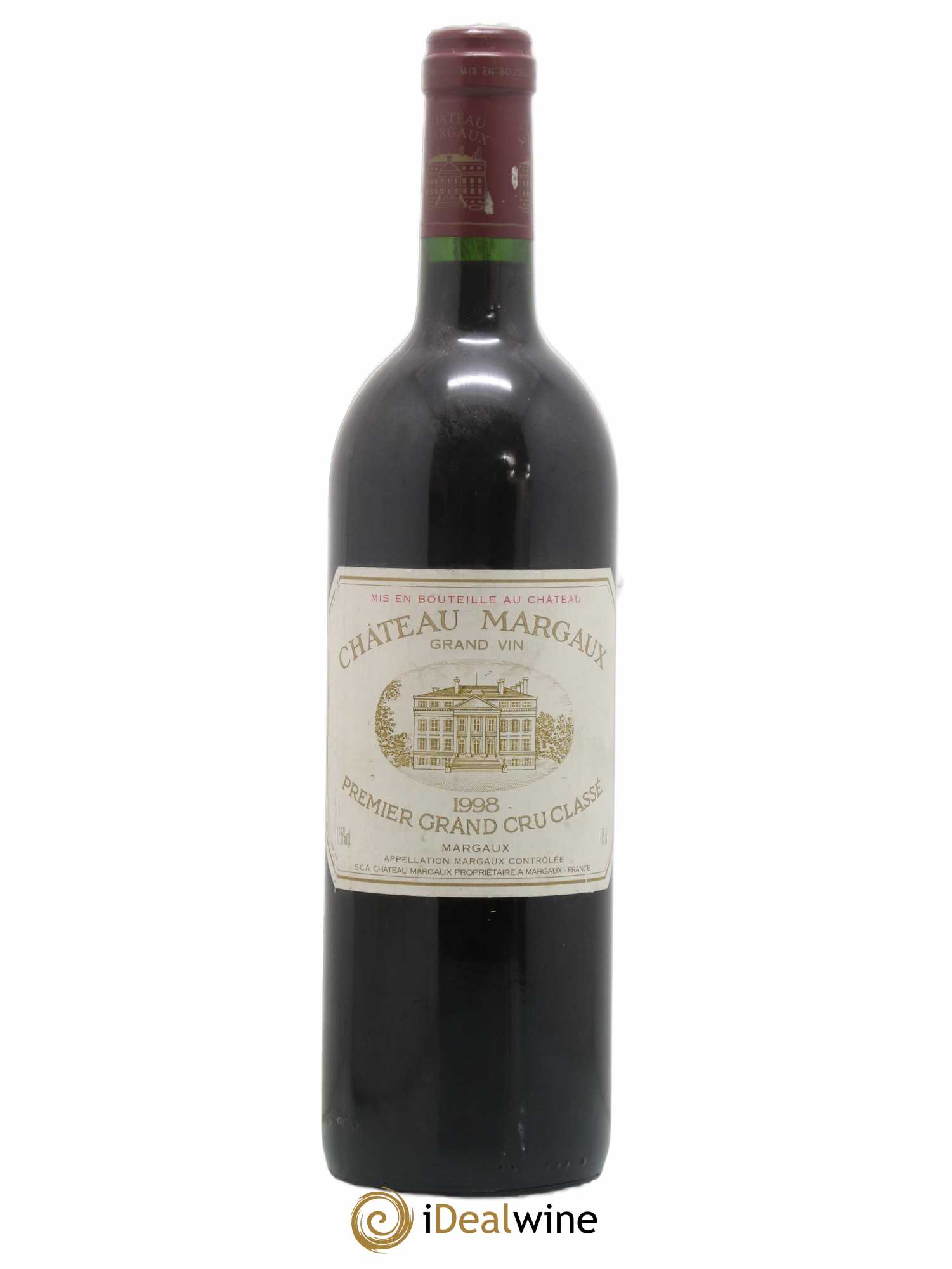 Château Margaux 1er Grand Cru Classé 1998 - Lot de 1 bouteille - 0