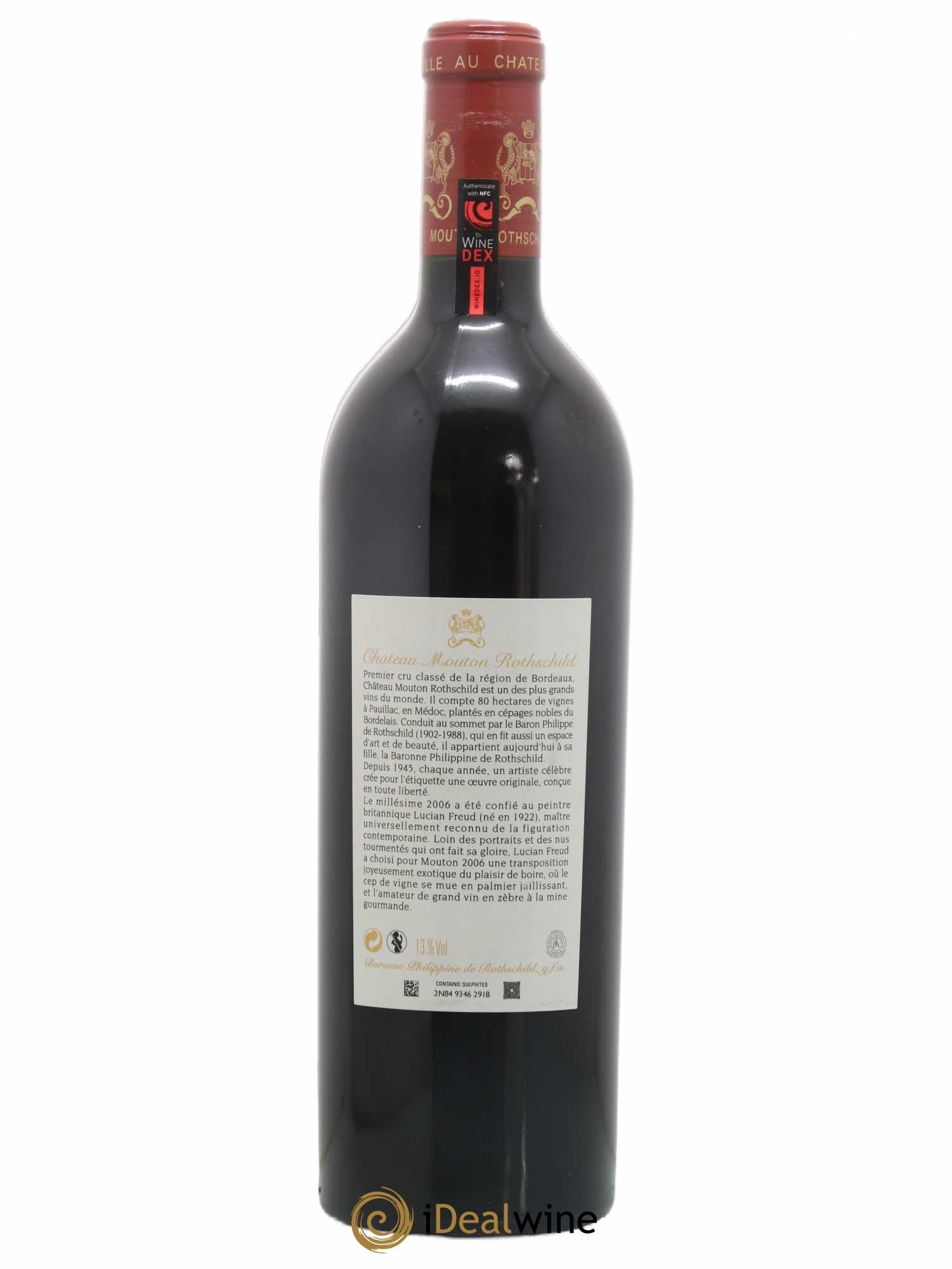 Château Mouton Rothschild 1er Grand Cru Classé 2006 - Lot de 1 bouteille - 1