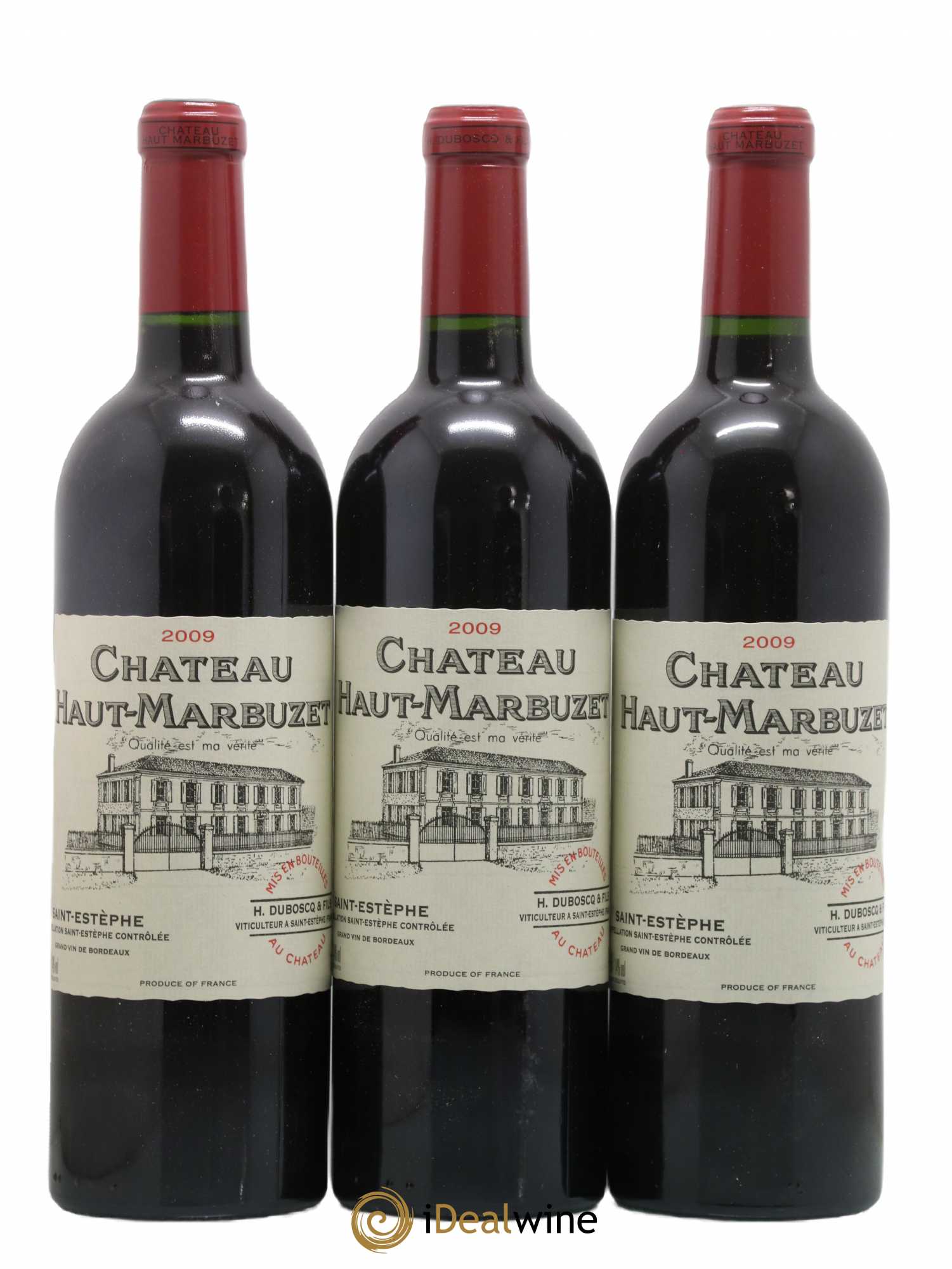 Château Haut Marbuzet 2009 - Lot de 3 bouteilles - 0