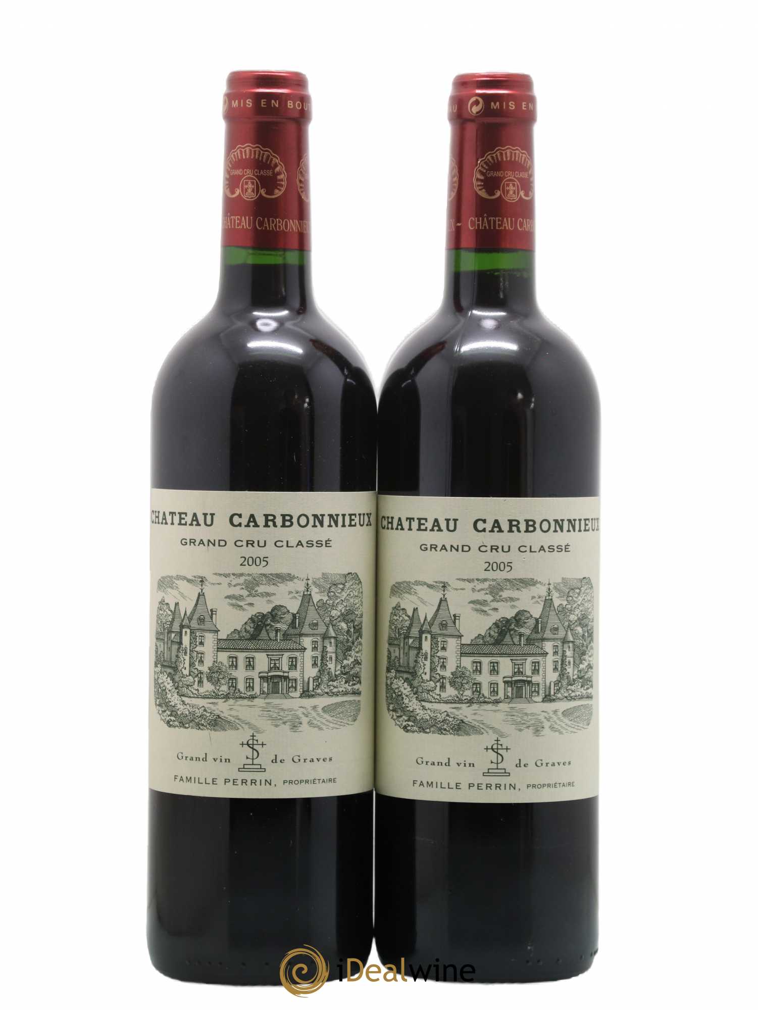 Château Carbonnieux Cru Classé de Graves 2005 - Lot de 2 bouteilles - 0