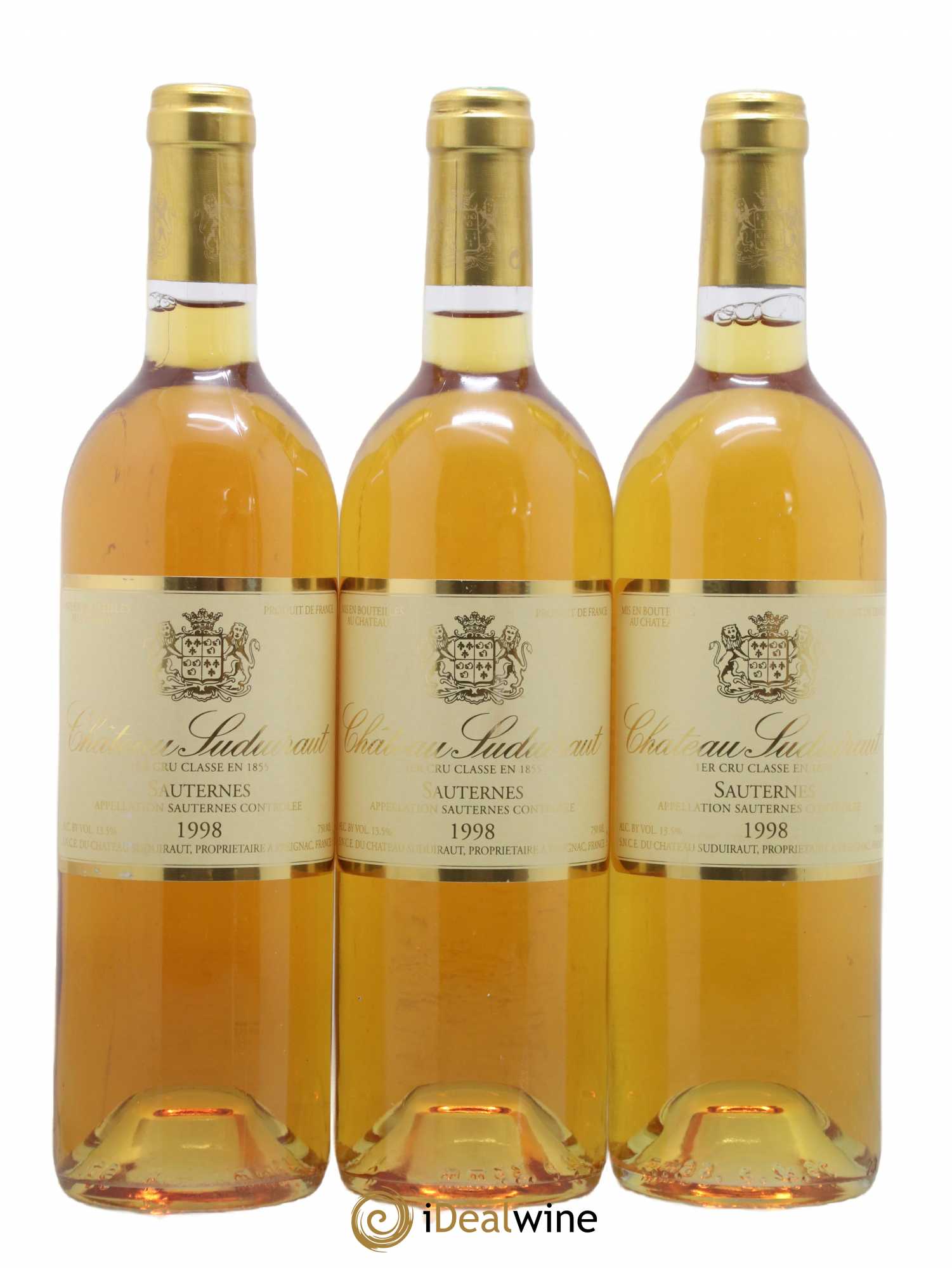 Château Suduiraut 1er Grand Cru Classé 1998 - Lotto di 3 bottiglie - 0