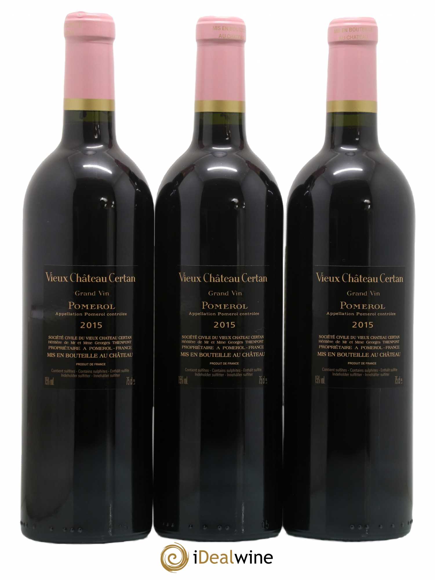 Vieux Château Certan 2015 - Lot de 3 bouteilles - 1
