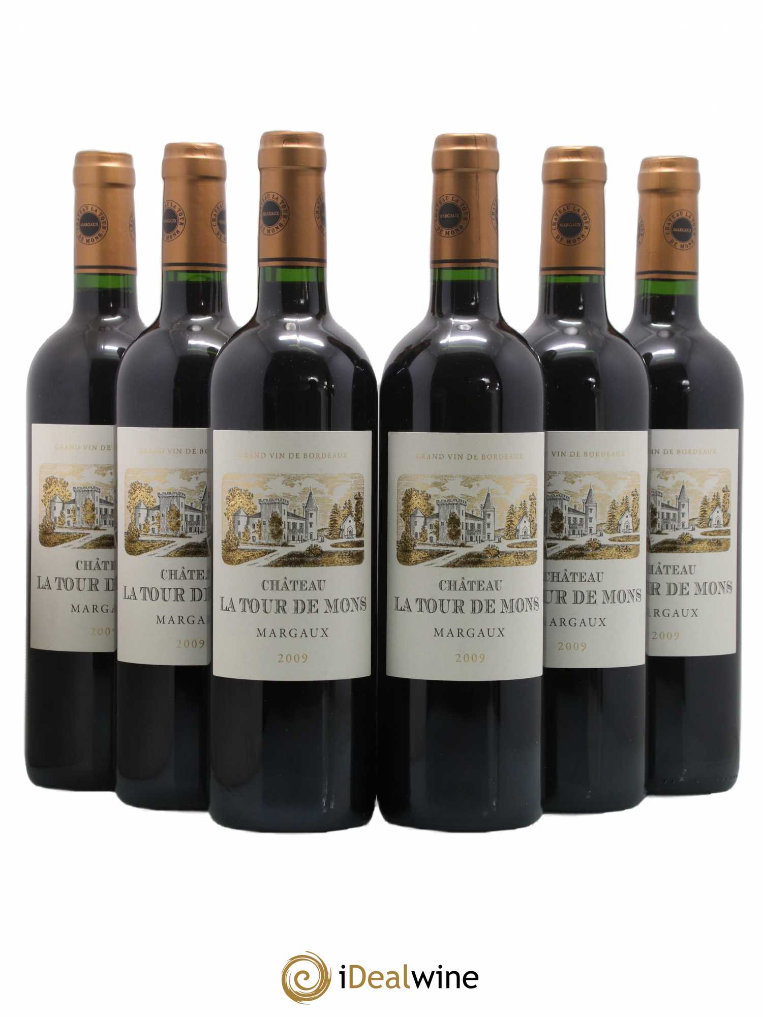 Château la Tour de Mons Cru Bourgeois 2009 - Lot de 6 bouteilles - 0