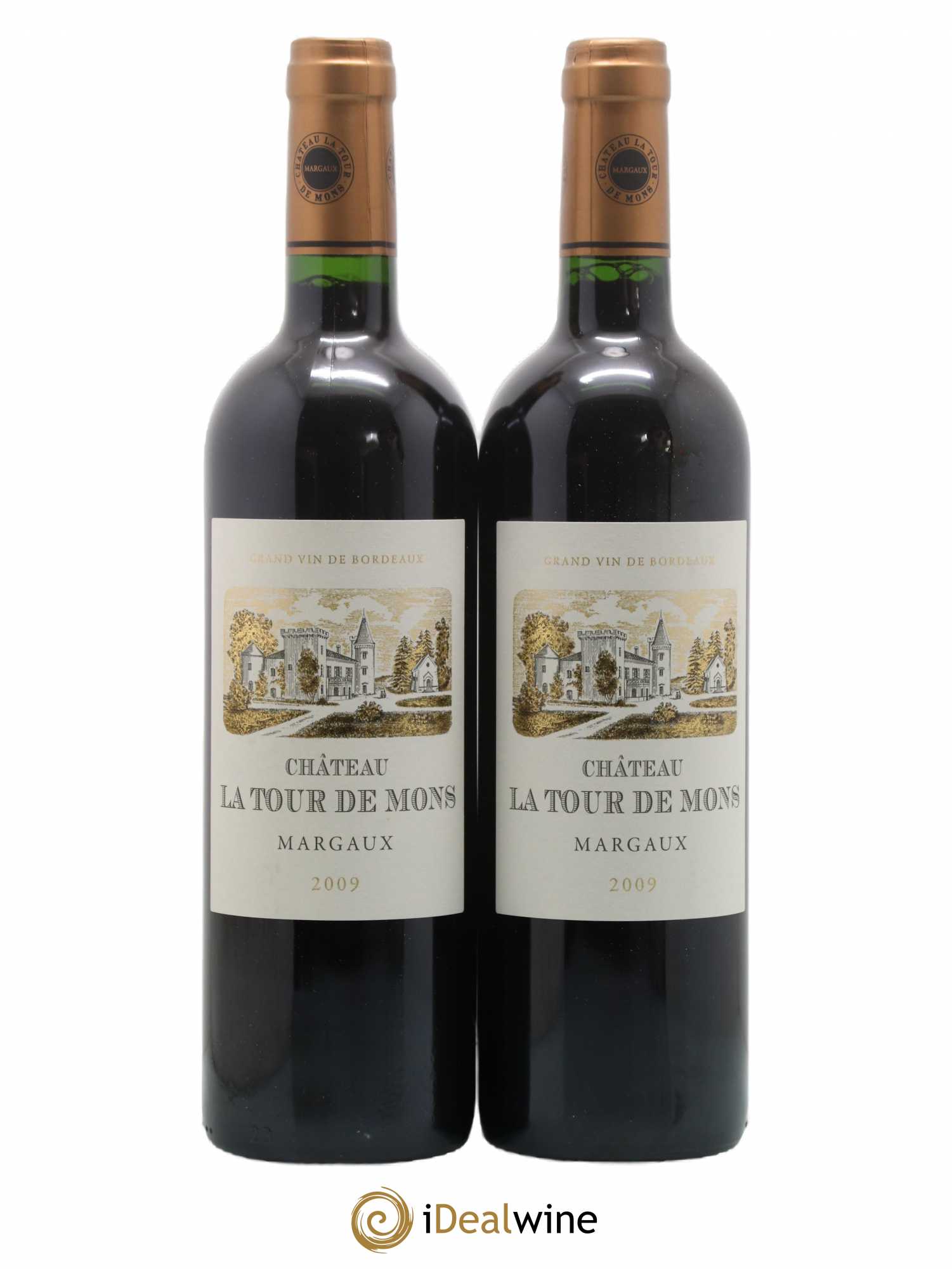 Château la Tour de Mons Cru Bourgeois 2009 - Lot de 2 bouteilles - 0