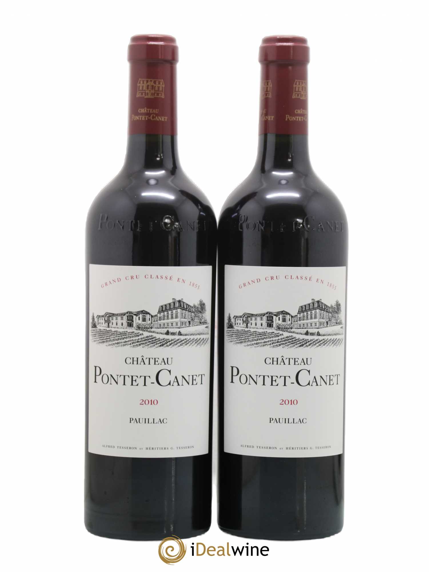 Château Pontet Canet 5ème Grand Cru Classé 2010 - Lot de 2 bouteilles - 0