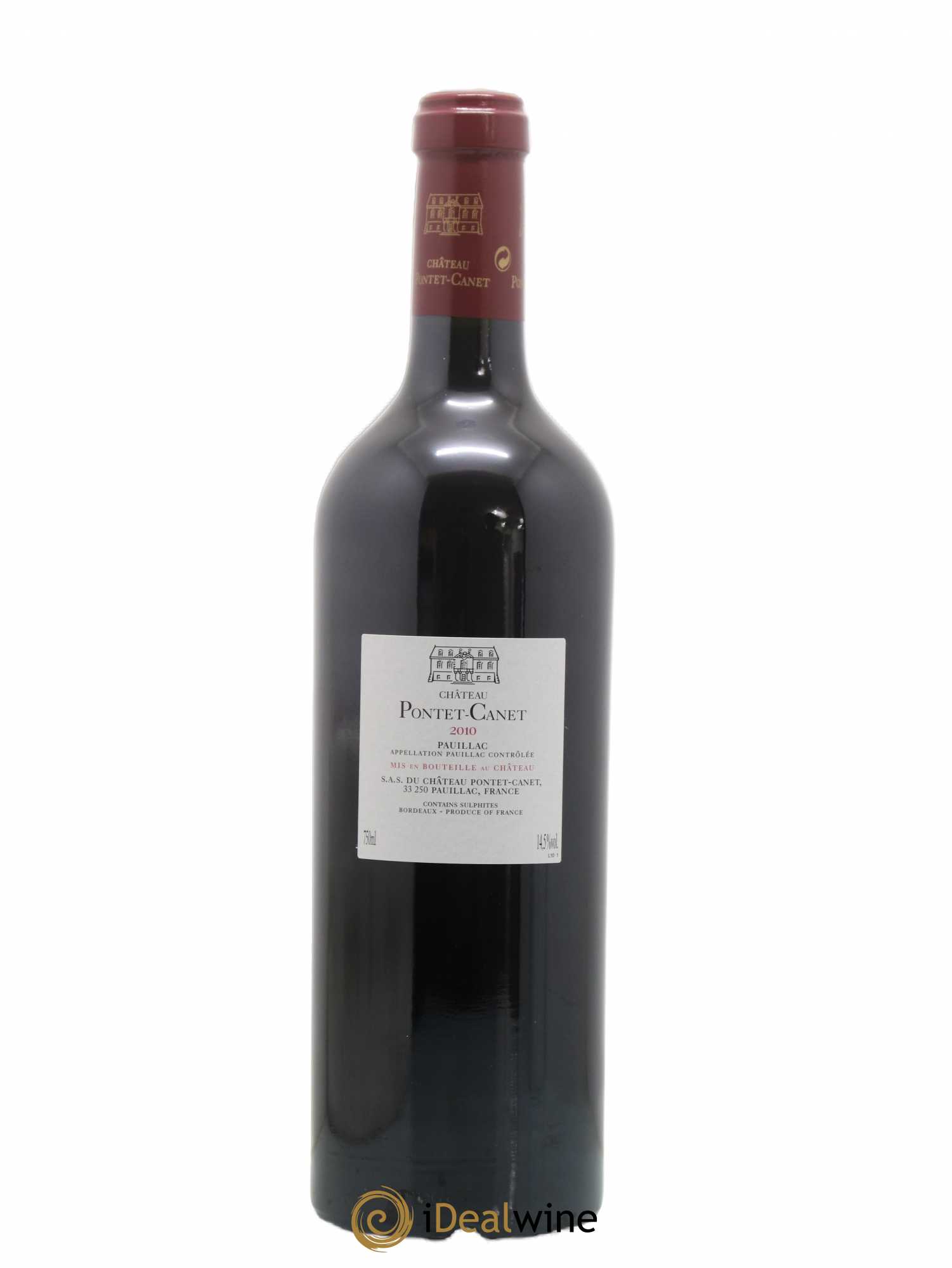 Château Pontet Canet 5ème Grand Cru Classé 2010 - Lot de 1 bouteille - 1