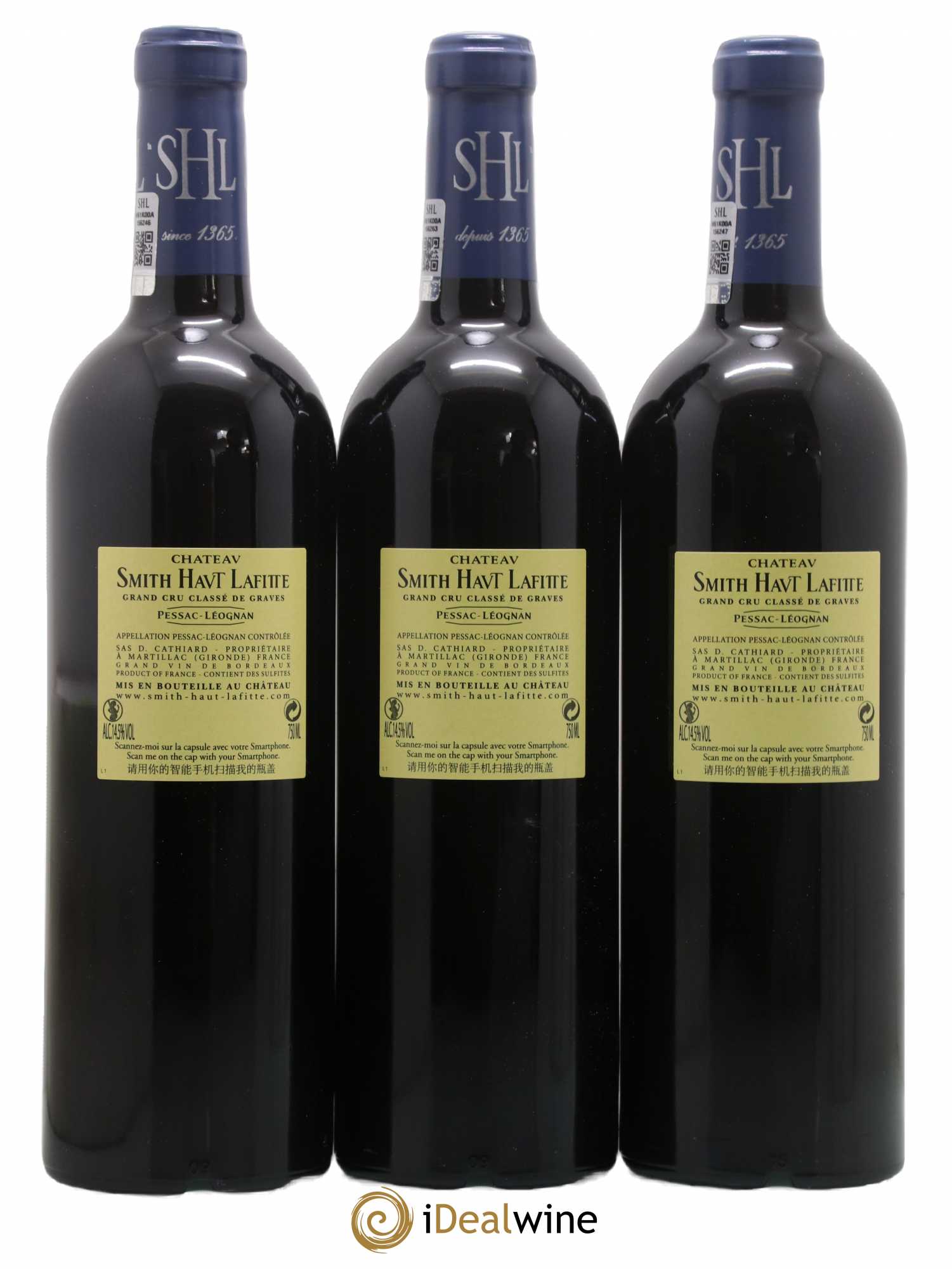 Château Smith Haut Lafitte Cru Classé de Graves 2009 - Lot de 3 bouteilles - 1