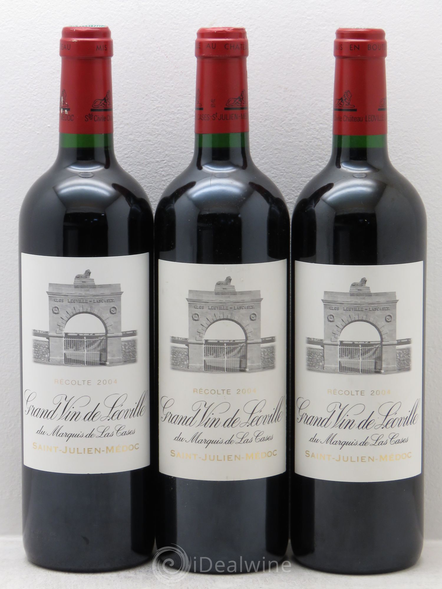 Château Léoville Las Cases 2ème Grand Cru Classé 2004 - Lot de 3 bouteilles - 0