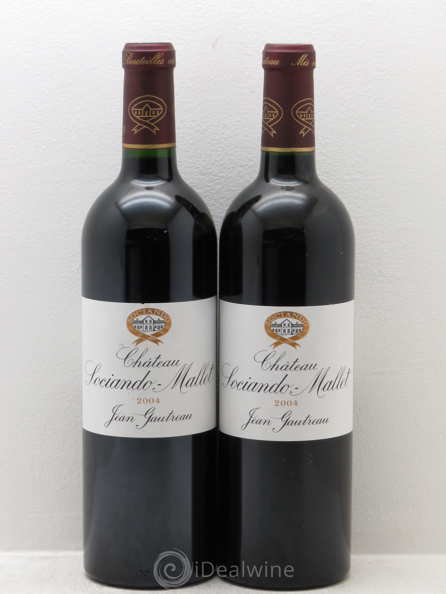 Château Sociando Mallet 2004 - Lot de 2 bouteilles - 0