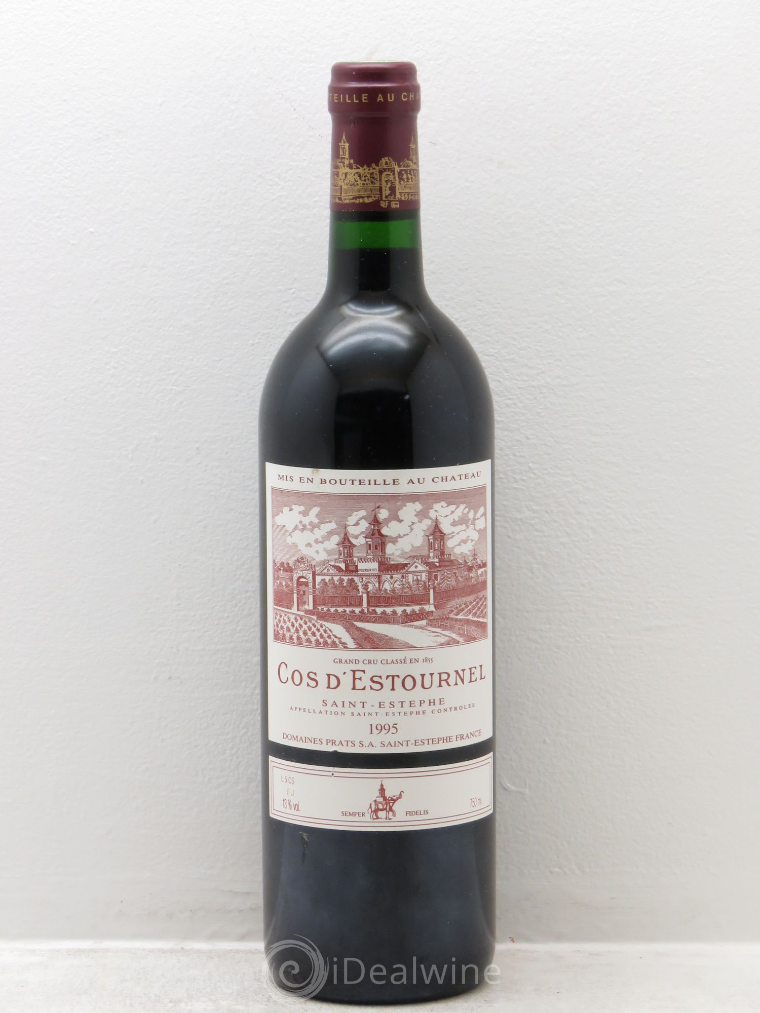 Cos d'Estournel 2ème Grand Cru Classé (sans prix de réserve) 1995 - Lot de 1 bouteille - 0