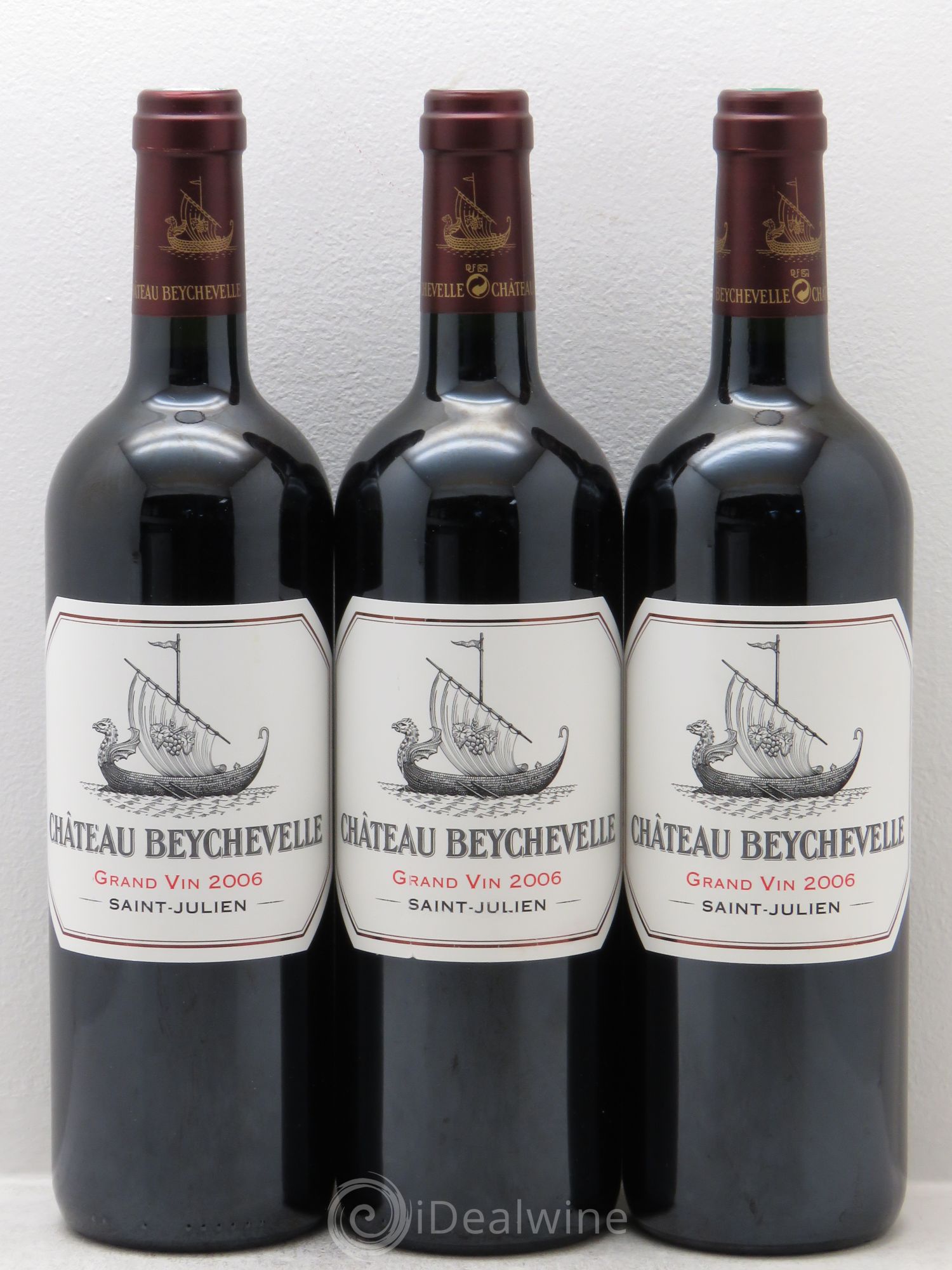 Château Beychevelle 4ème Grand Cru Classé 2006 - Lot de 3 bouteilles - 0