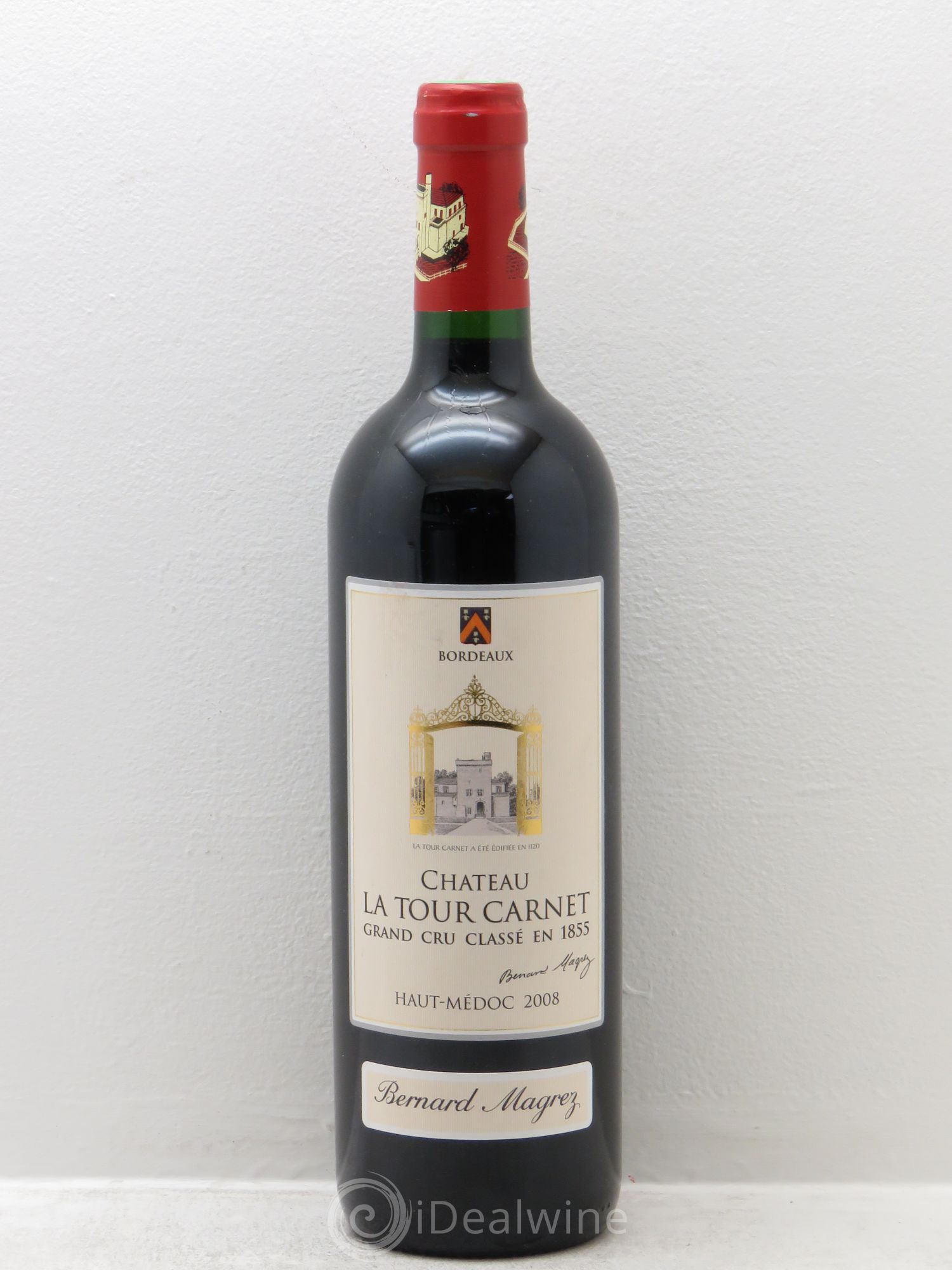 Château la Tour Carnet 4ème Grand Cru Classé 2008 - Lot de 1 bouteille - 0