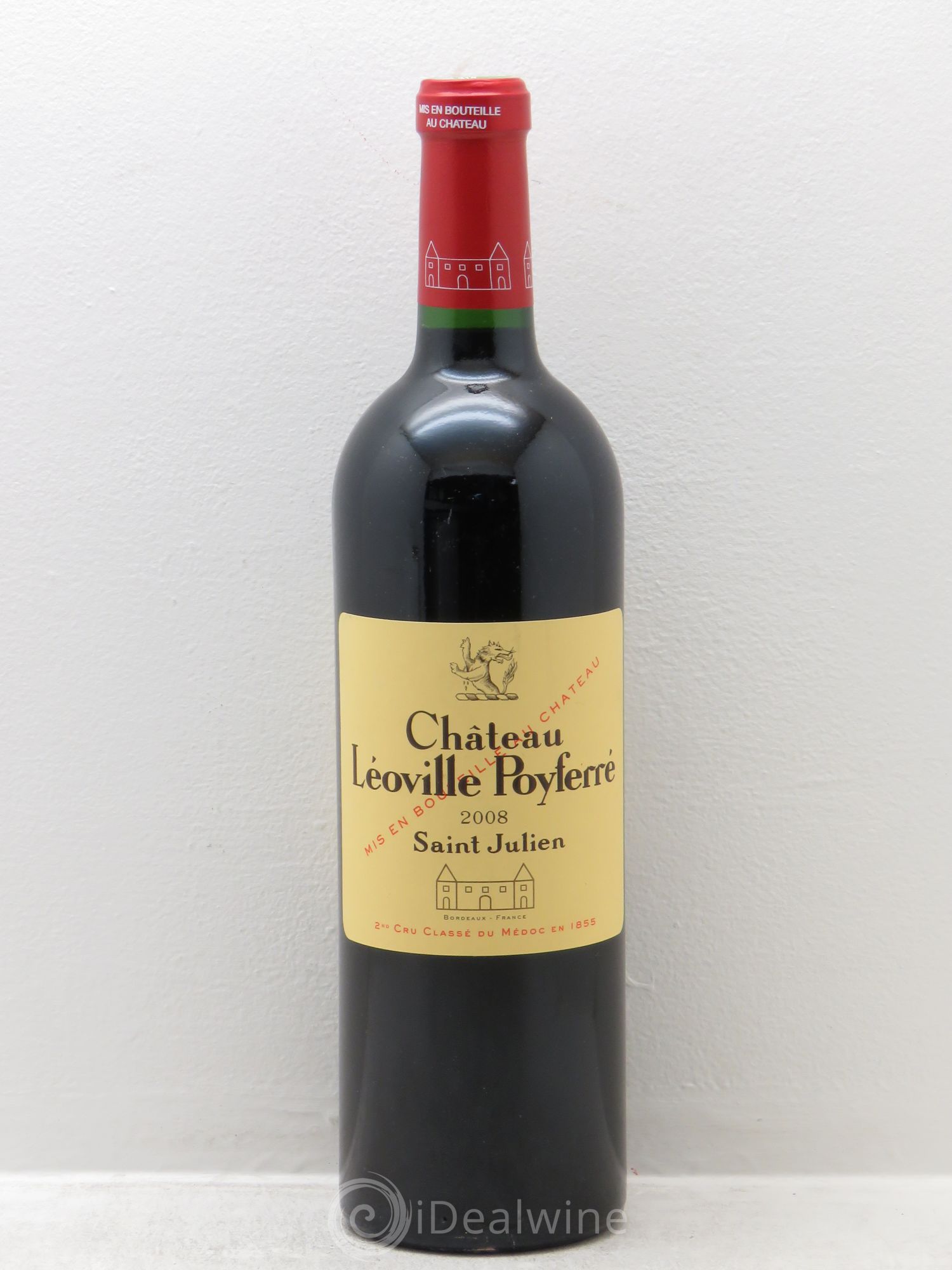 Château Léoville Poyferré 2ème Grand Cru Classé 2008 - Lot de 1 bouteille - 0