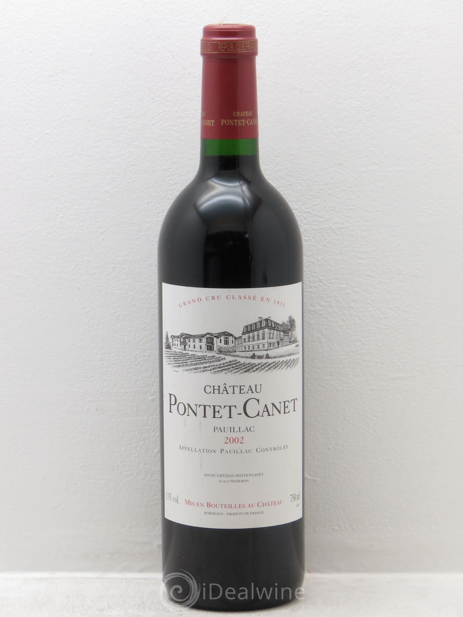 Château Pontet Canet 5ème Grand Cru Classé 2002 - Lot de 1 bouteille - 0