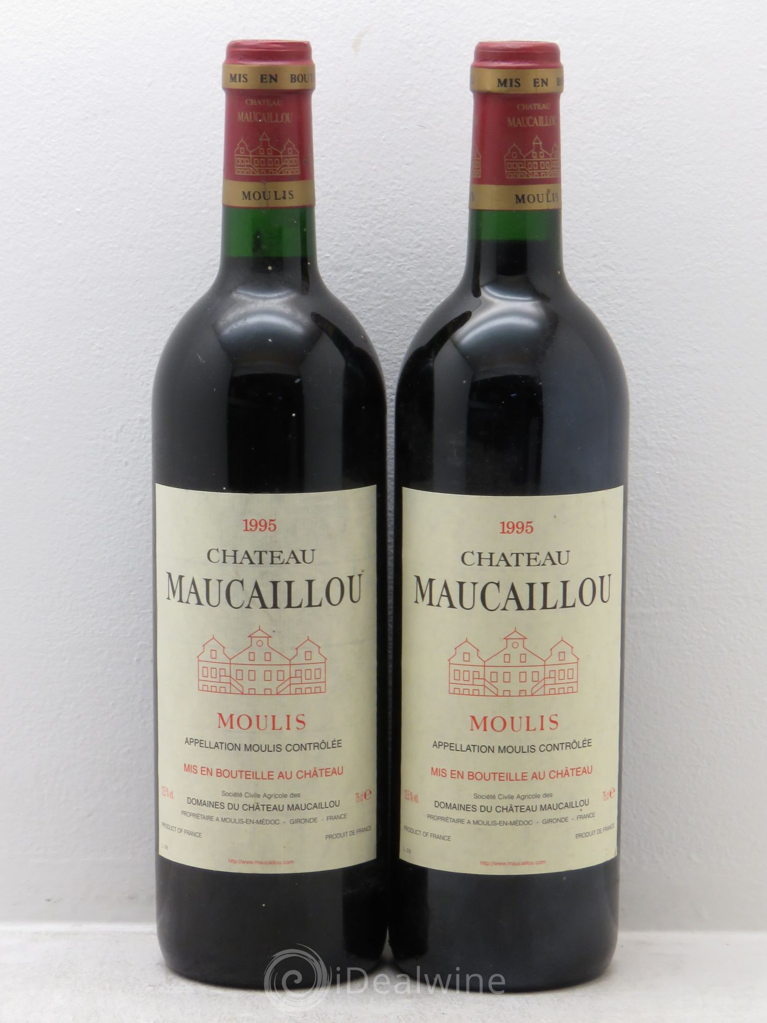 Château Maucaillou 1995 - Lot de 2 bouteilles - 0