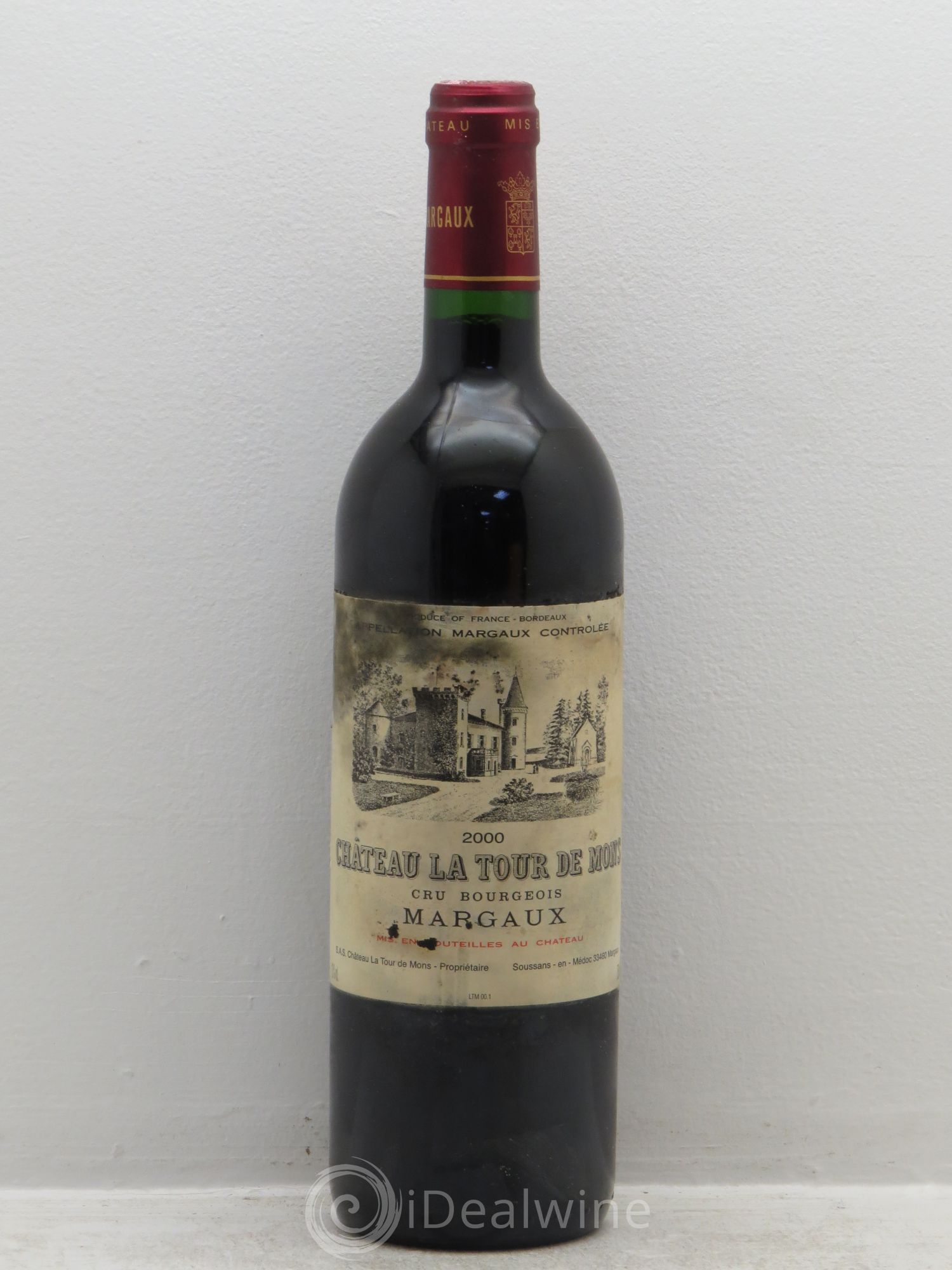 Château la Tour de Mons Cru Bourgeois 2000 - Lot de 6 bouteilles - 0
