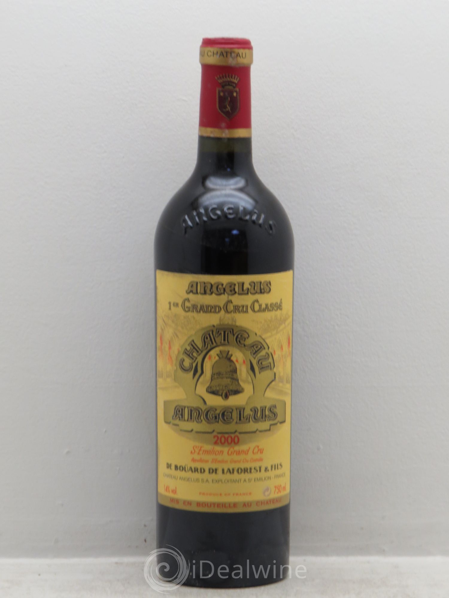 Château Angélus 1er Grand Cru Classé A 2000 - Lot de 1 bouteille - 0