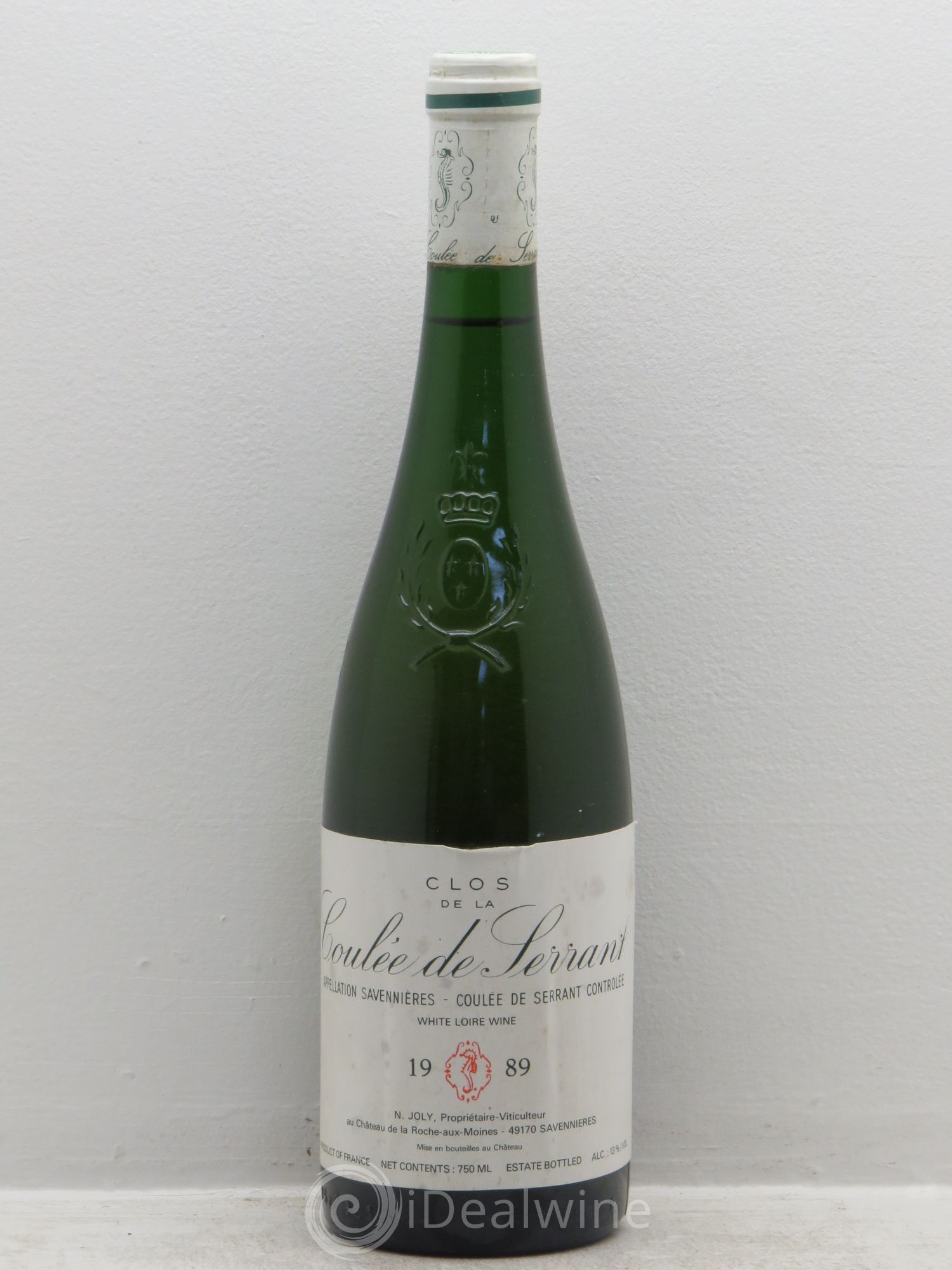Savennières Clos de la Coulée de Serrant Vignobles de la Coulée de Serrant - Nicolas Joly 1989 - Lot de 1 bouteille - 0