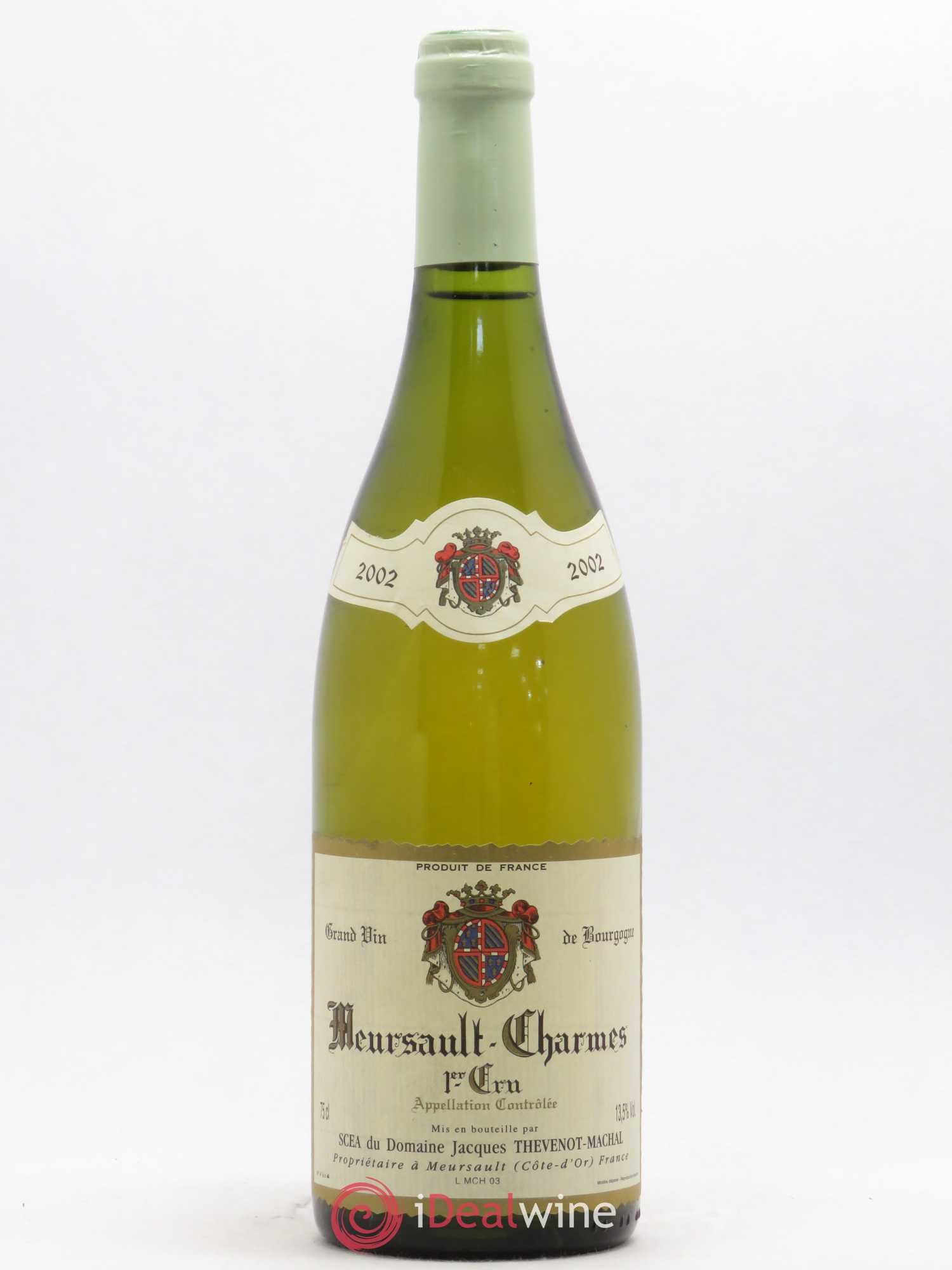 Meursault 1er Cru Charmes Jacques Thevenot (sans prix de réserve) 2002 - Posten von 1 Flasche - 0