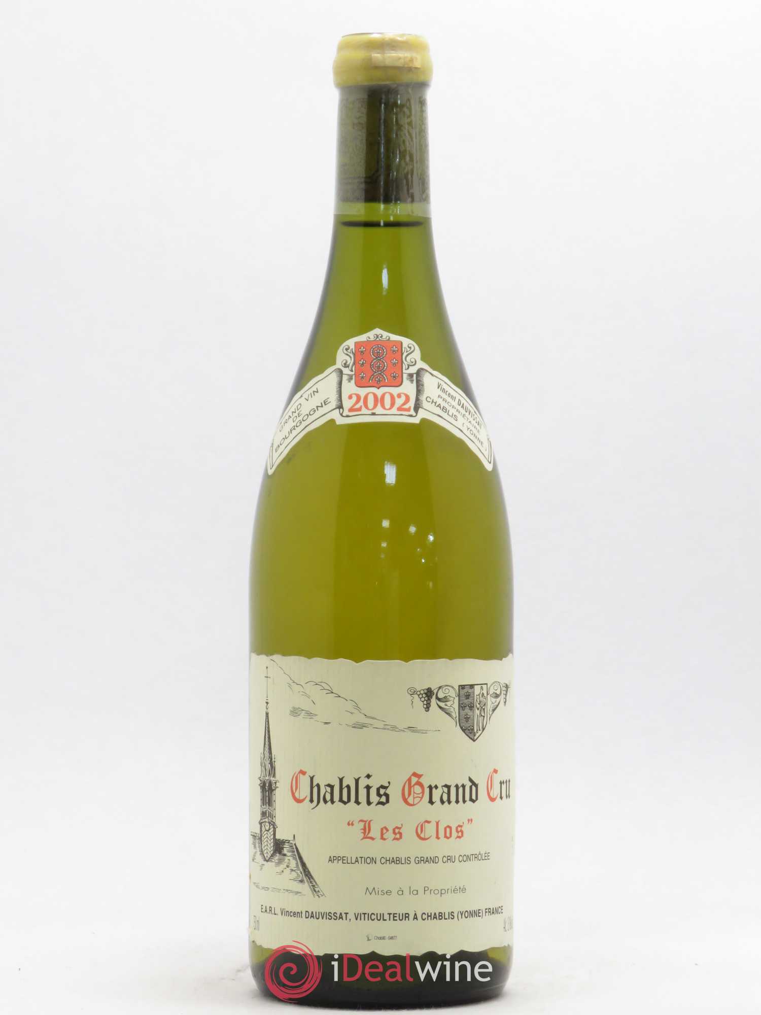 Chablis Grand Cru Les Clos Vincent Dauvissat (Domaine) 2002 - Lot de 1 bouteille - 0