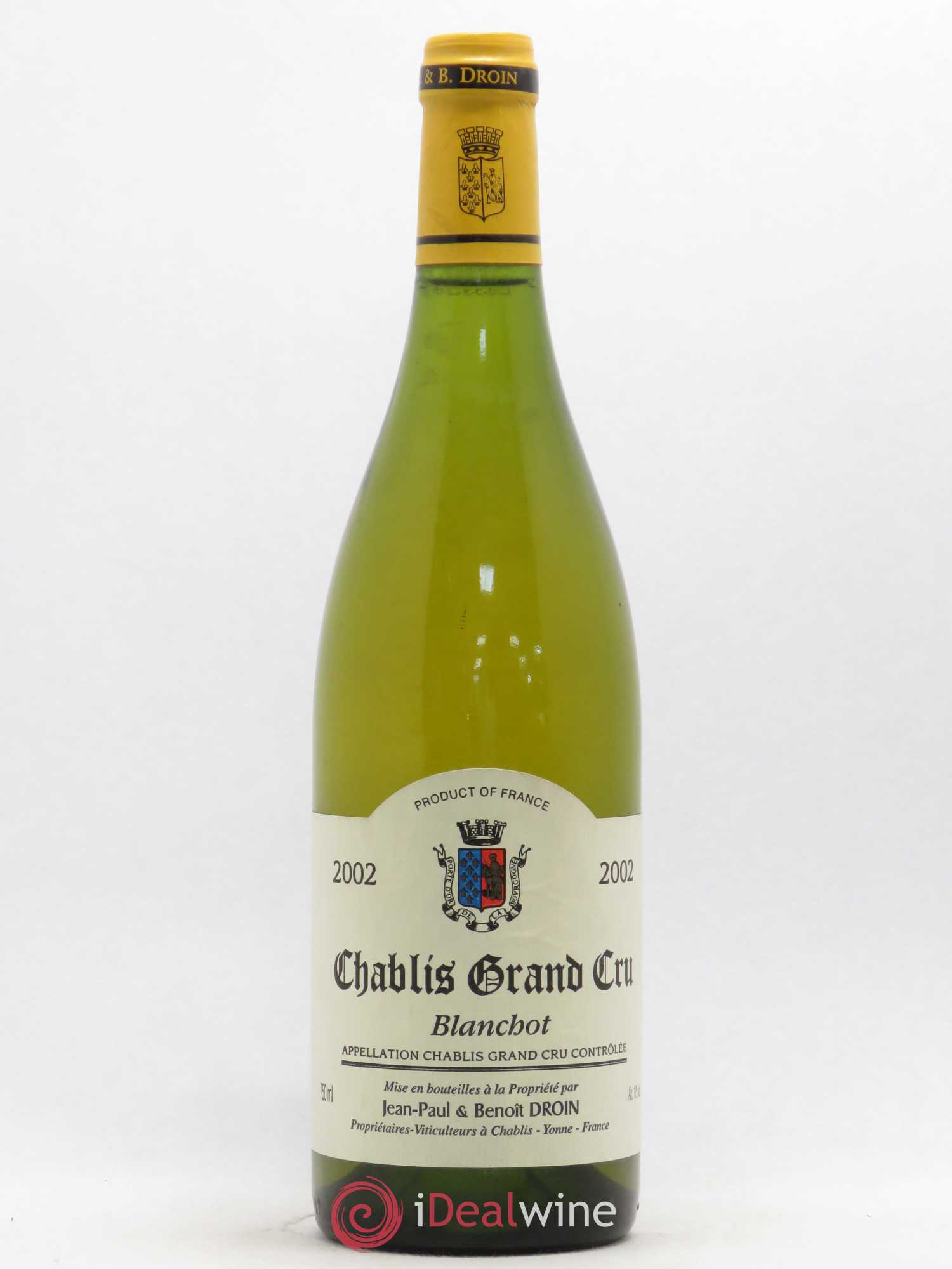 Chablis Grand Cru Blanchot Domaine Jean Paul Droin 2002 - Posten von 1 Flasche - 0
