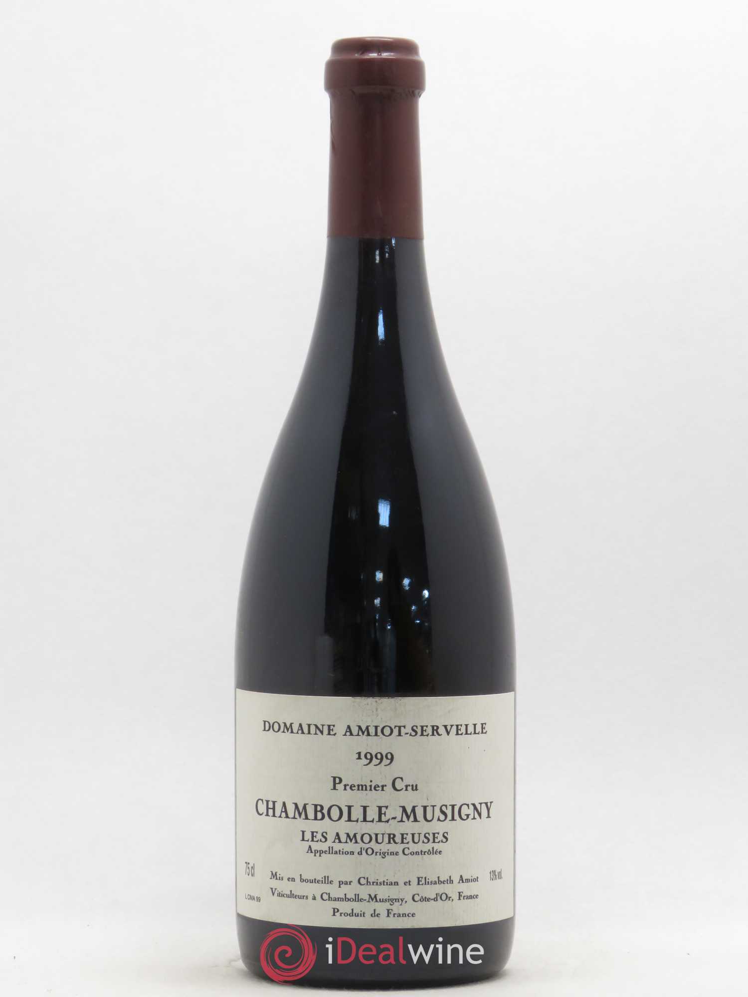Chambolle-Musigny 1er Cru Les Amoureuses Amiot-Servelle 1999 - Lot de 1 bouteille - 0