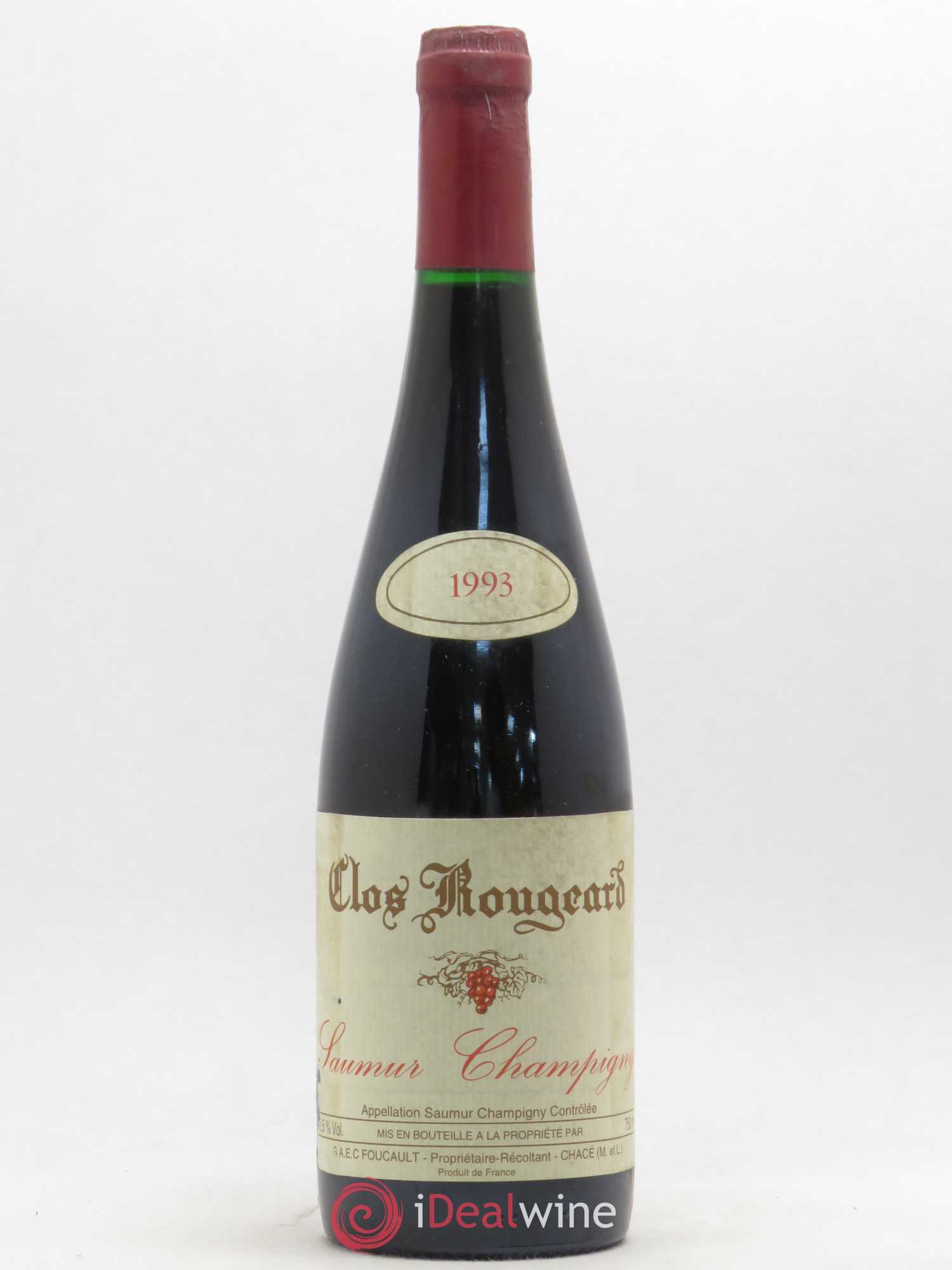 Saumur-Champigny Clos Rougeard 1993 - Lot de 1 bouteille - 0