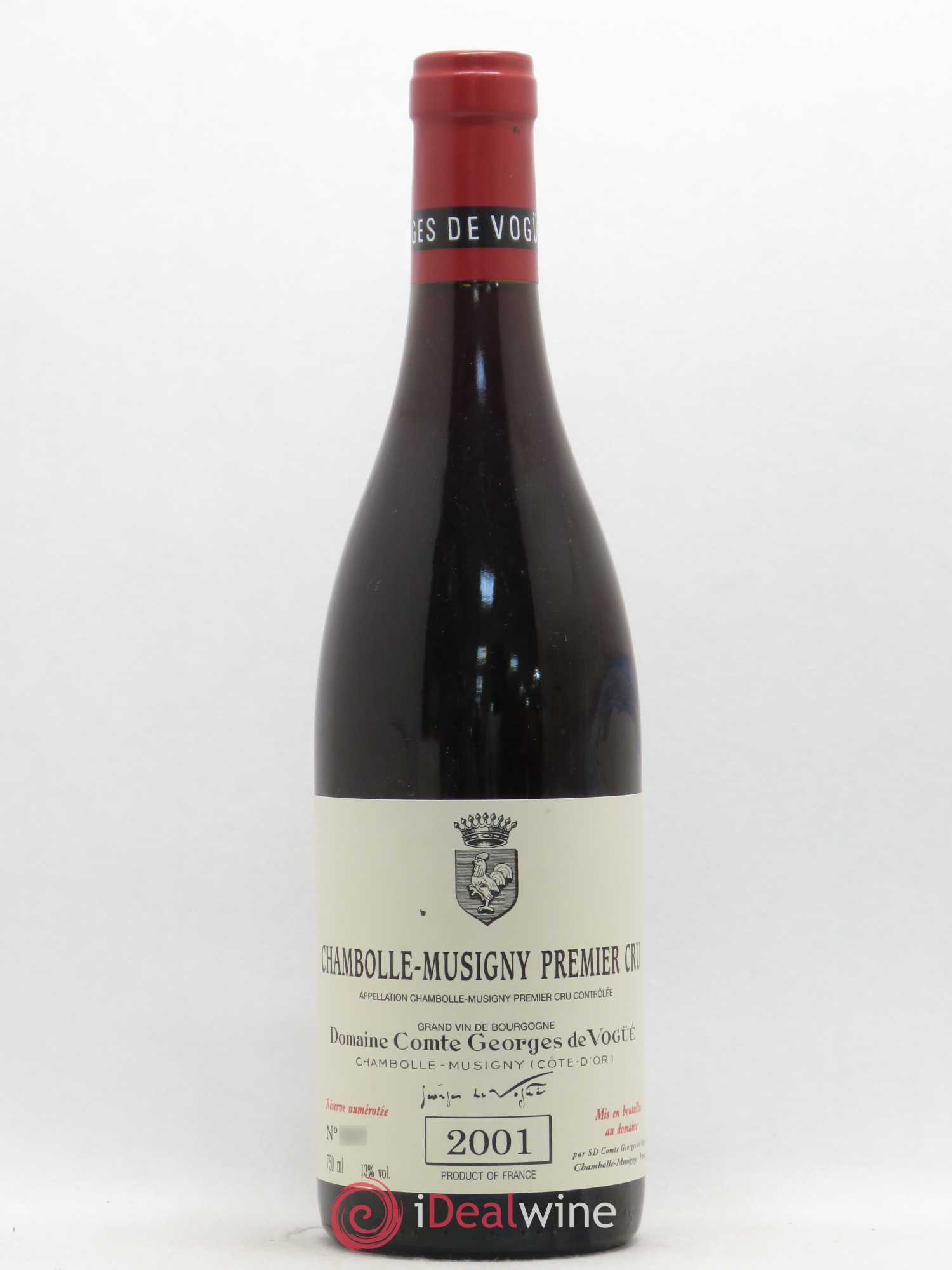 Chambolle-Musigny 1er Cru Comte Georges de Vogüé 2001 - Lot de 1 bouteille - 0