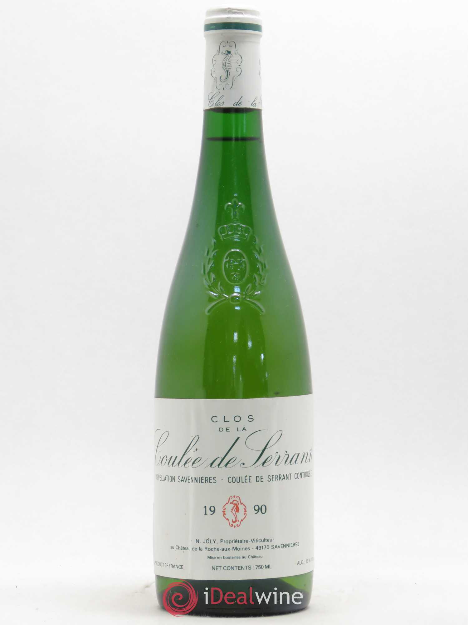 Savennières Clos de la Coulée de Serrant Vignobles de la Coulée de Serrant - Nicolas Joly 1990 - Lot de 1 bouteille - 0