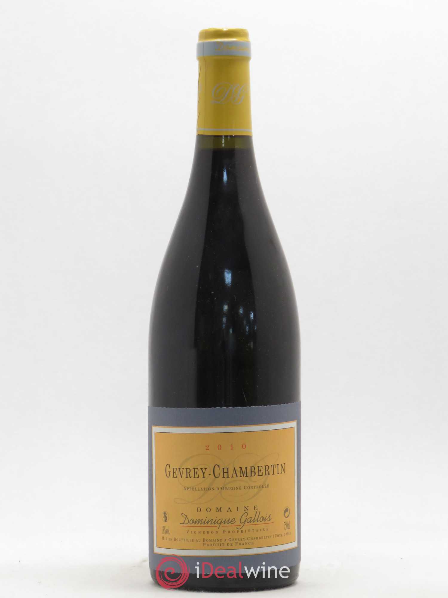Gevrey-Chambertin Domaine Gallois 2010 - Posten von 1 Flasche - 0