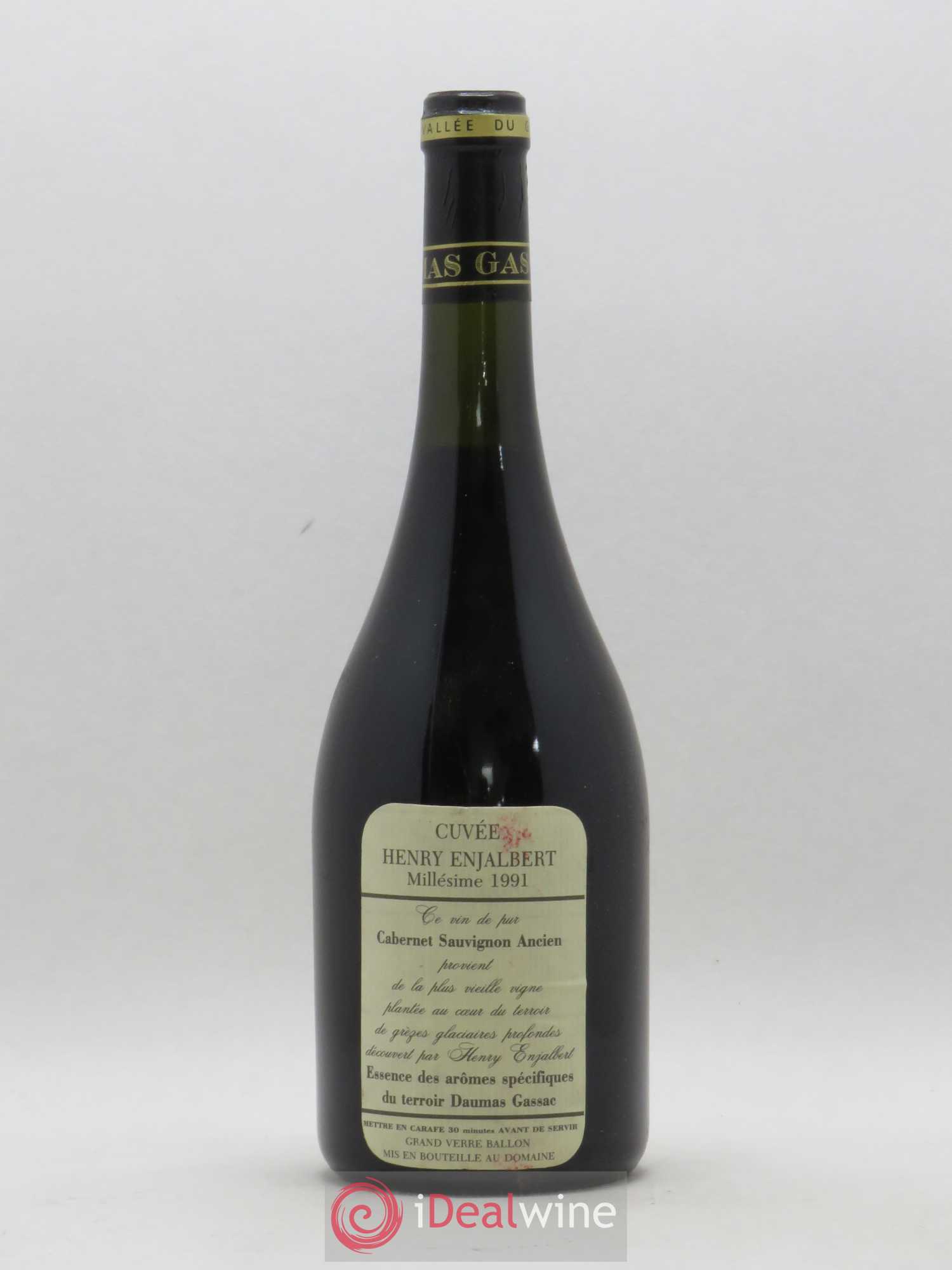 Pays d'Hérault Cuvée Henry Enjalbert Mas de Daumas Gassac 1991 - Posten von 1 Flasche - 1