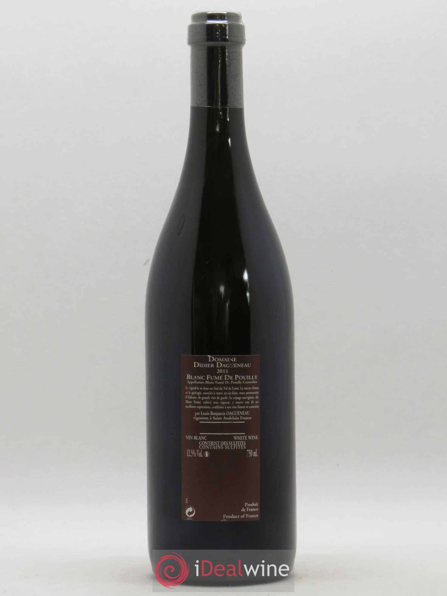 Vin de France (anciennement Pouilly-Fumé) Pur Sang Dagueneau (Domaine Didier - Louis-Benjamin) 2011 - Lot de 1 bouteille - 1