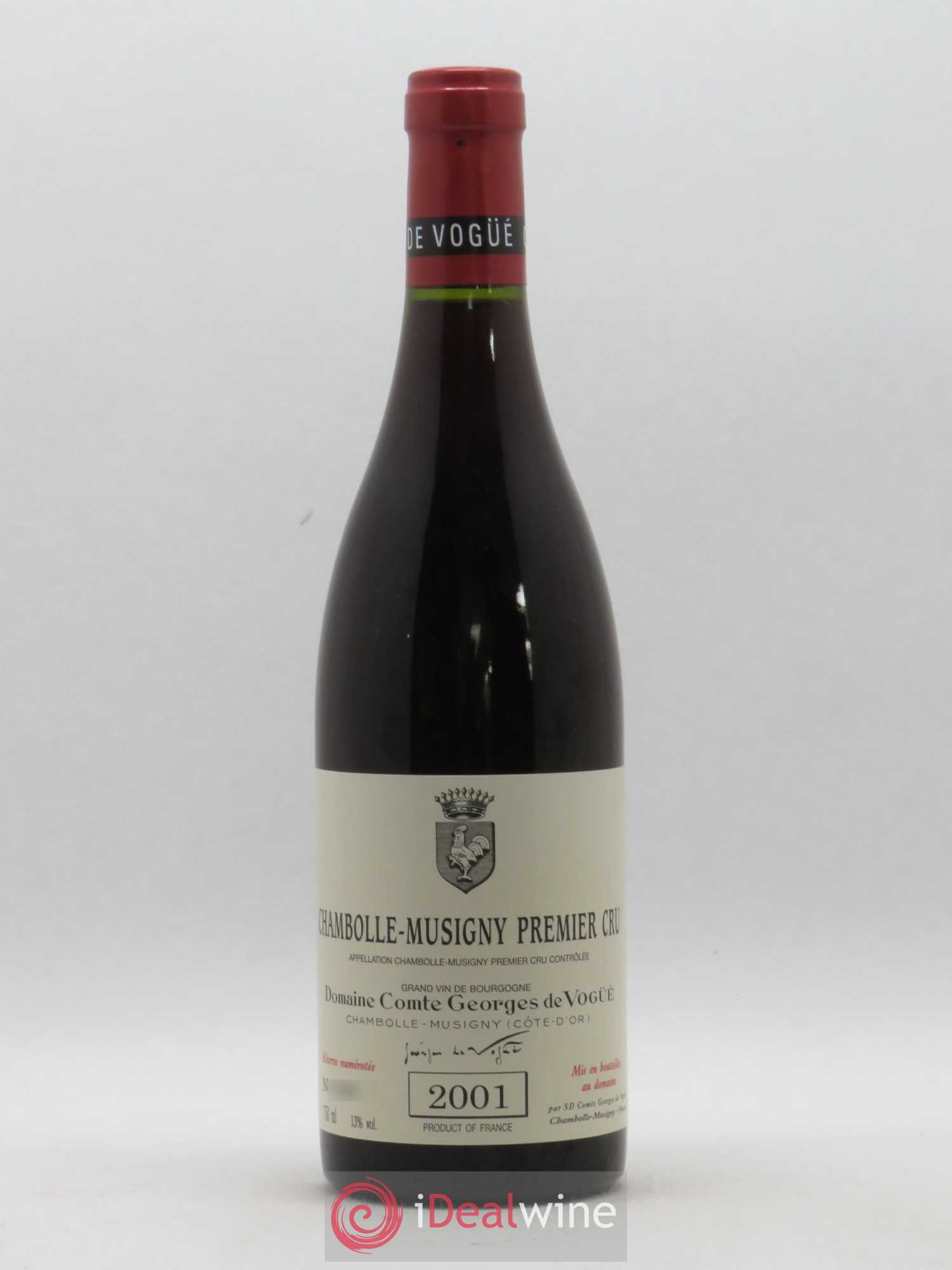 Chambolle-Musigny 1er Cru Comte Georges de Vogüé 2001 - Lot de 1 bouteille - 0