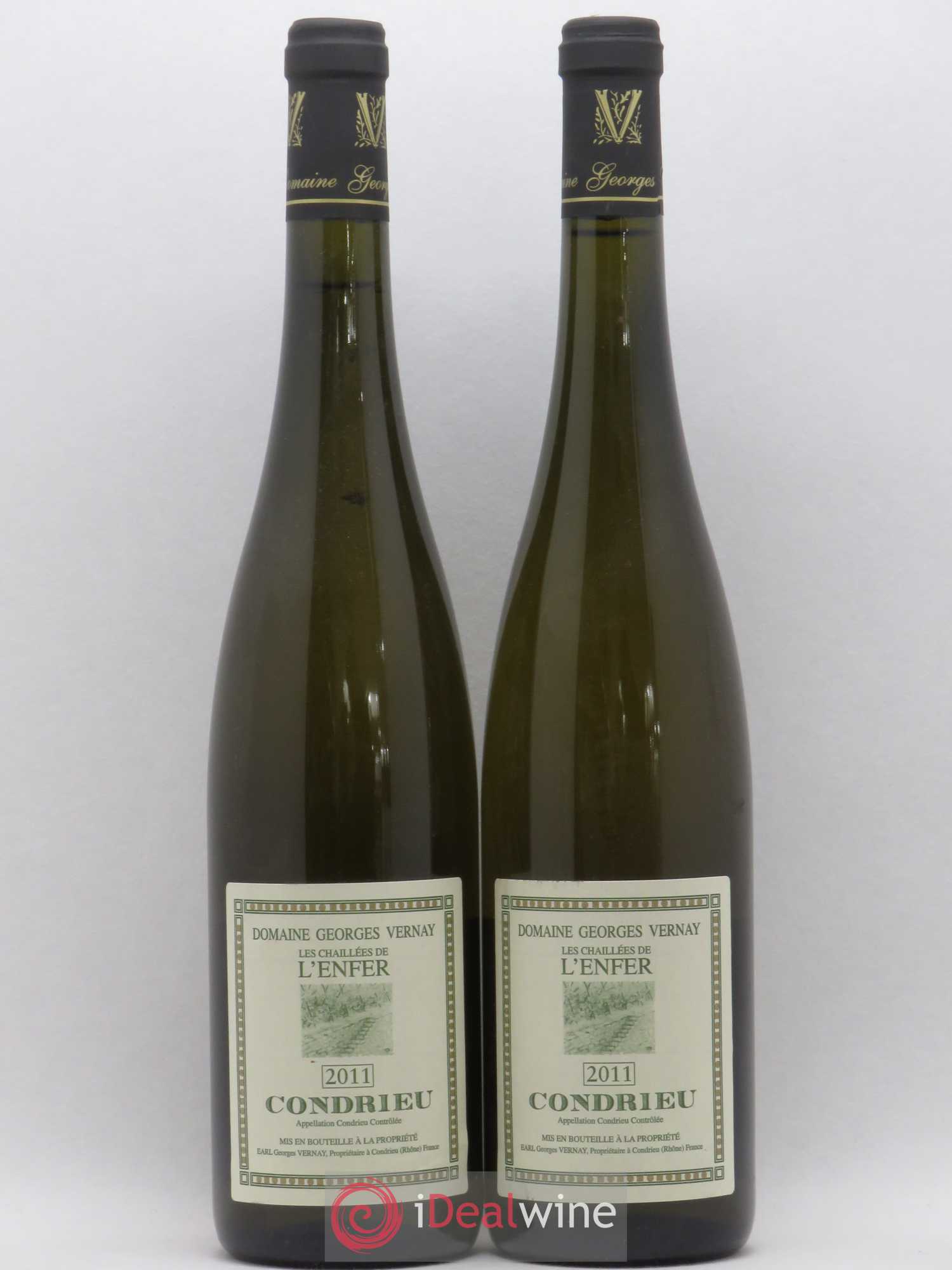 Condrieu Les Chaillées de l'Enfer Georges Vernay 2011 - Lot de 2 bouteilles - 0