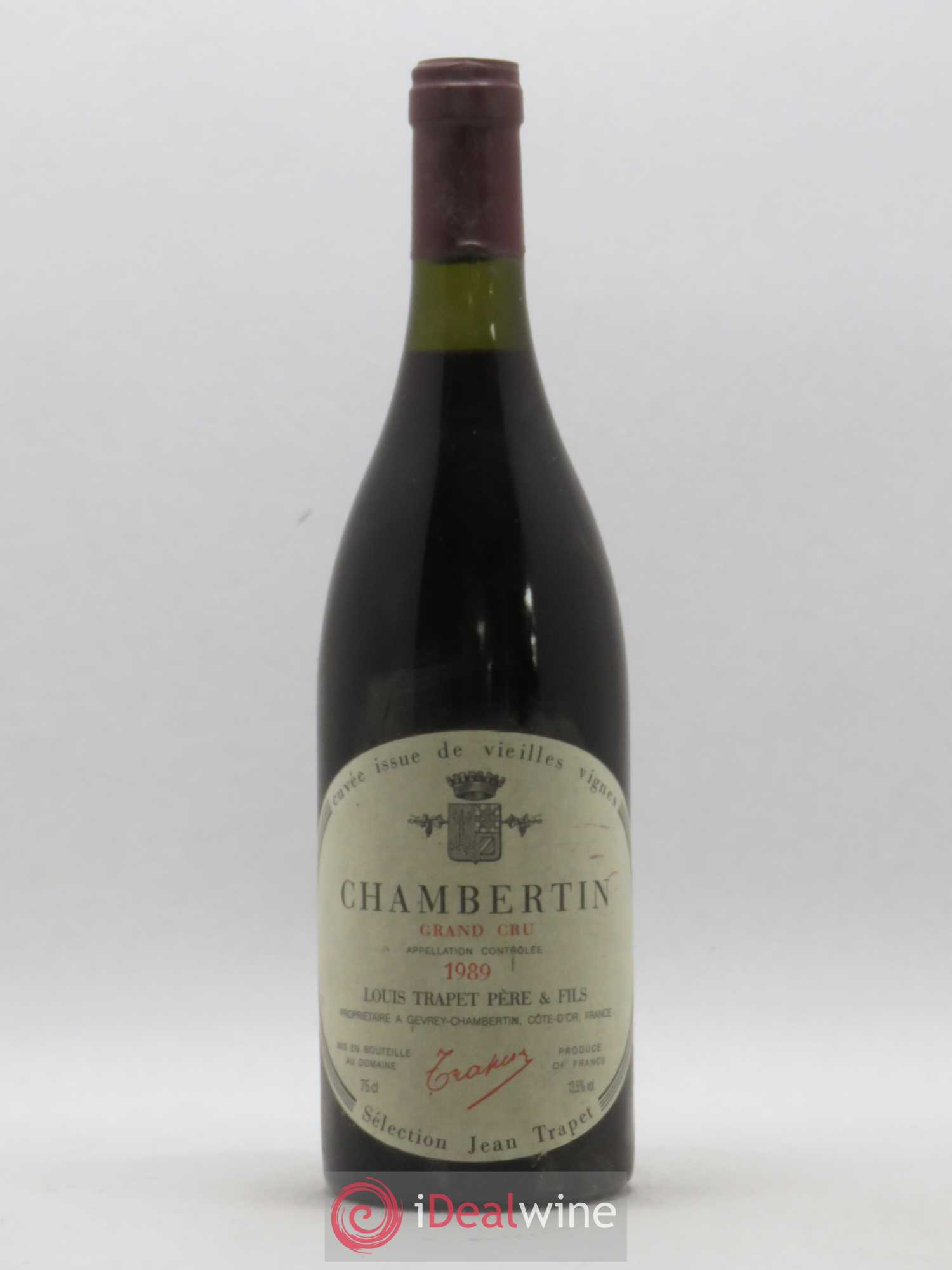 Chambertin Grand Cru Domaine Trapet Vieilles Vignes 1989 - Lot de 1 bouteille - 0