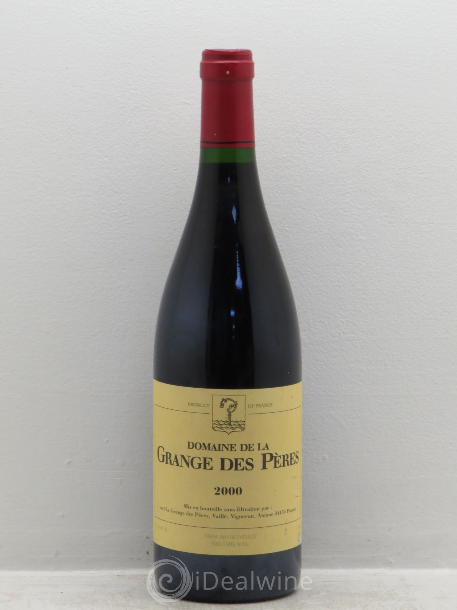 Pays d'Hérault Grange des Pères Laurent Vaillé 2000 - Lot de 1 bouteille - 0