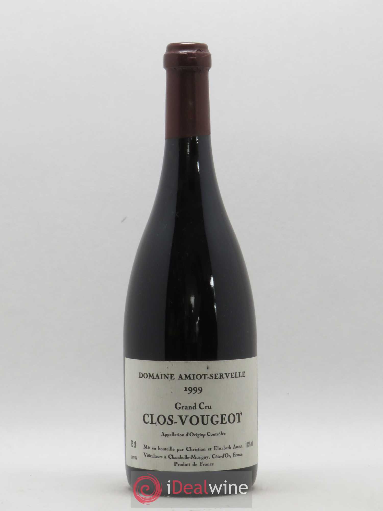 Clos de Vougeot Grand Cru Amiot-Servelle 1999 - Lot de 1 bouteille - 0