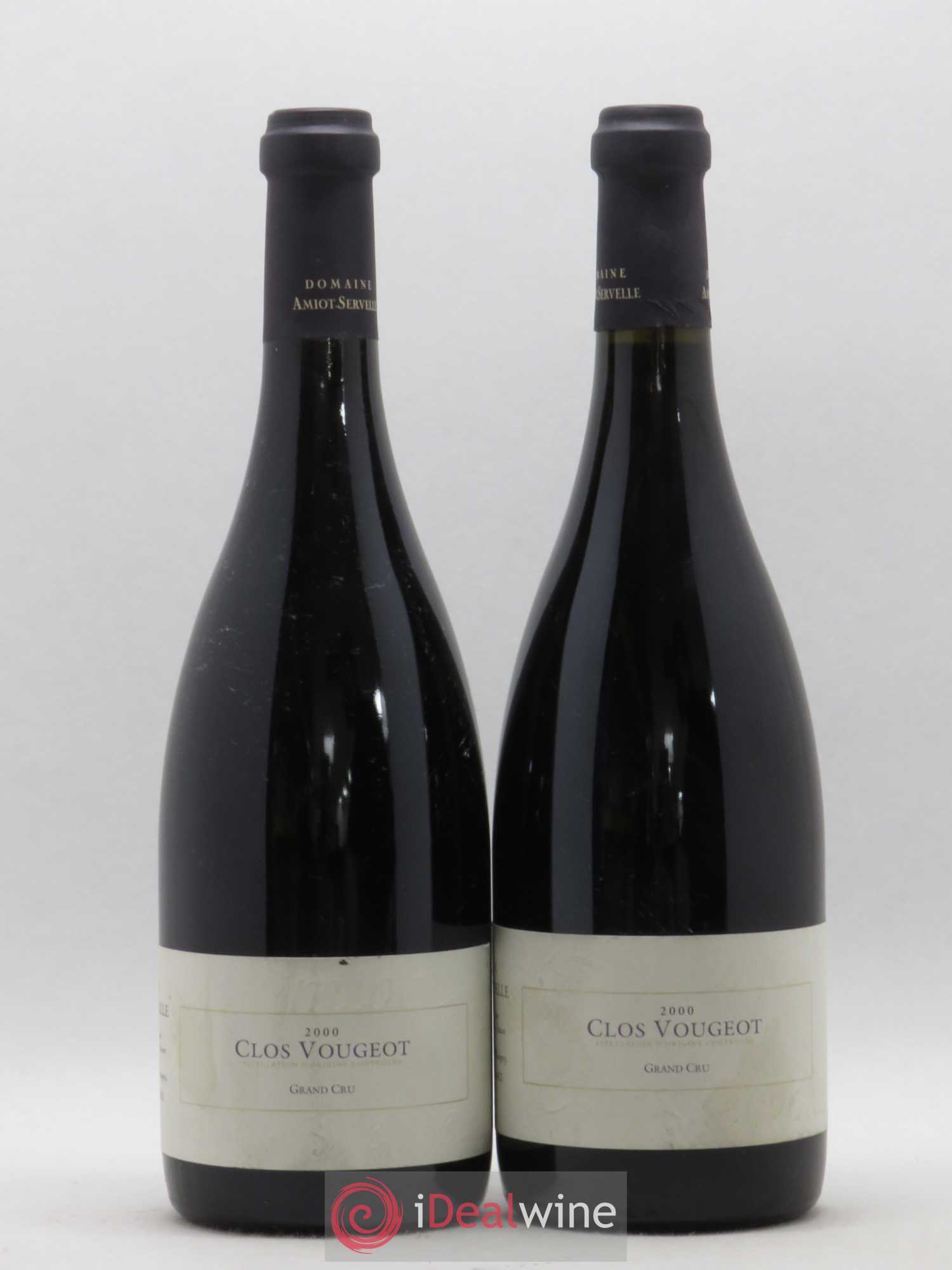 Clos de Vougeot Grand Cru Amiot-Servelle 2000 - Lot de 2 bouteilles - 0